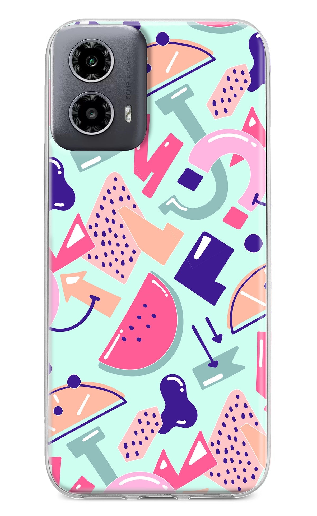 Doodle Pattern Moto G34 5G Back Cover