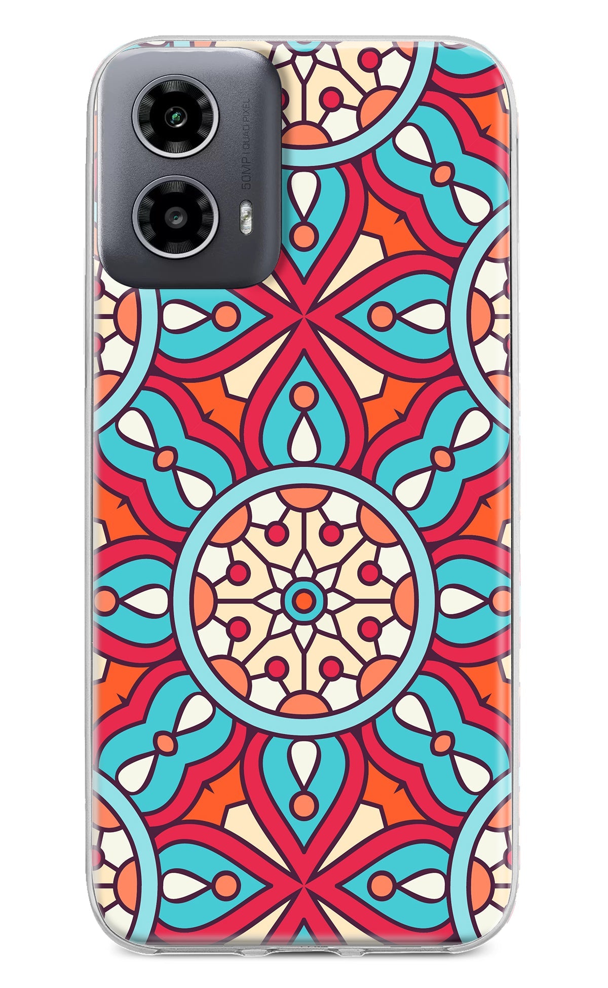 Mandala Geometric Moto G34 5G Back Cover