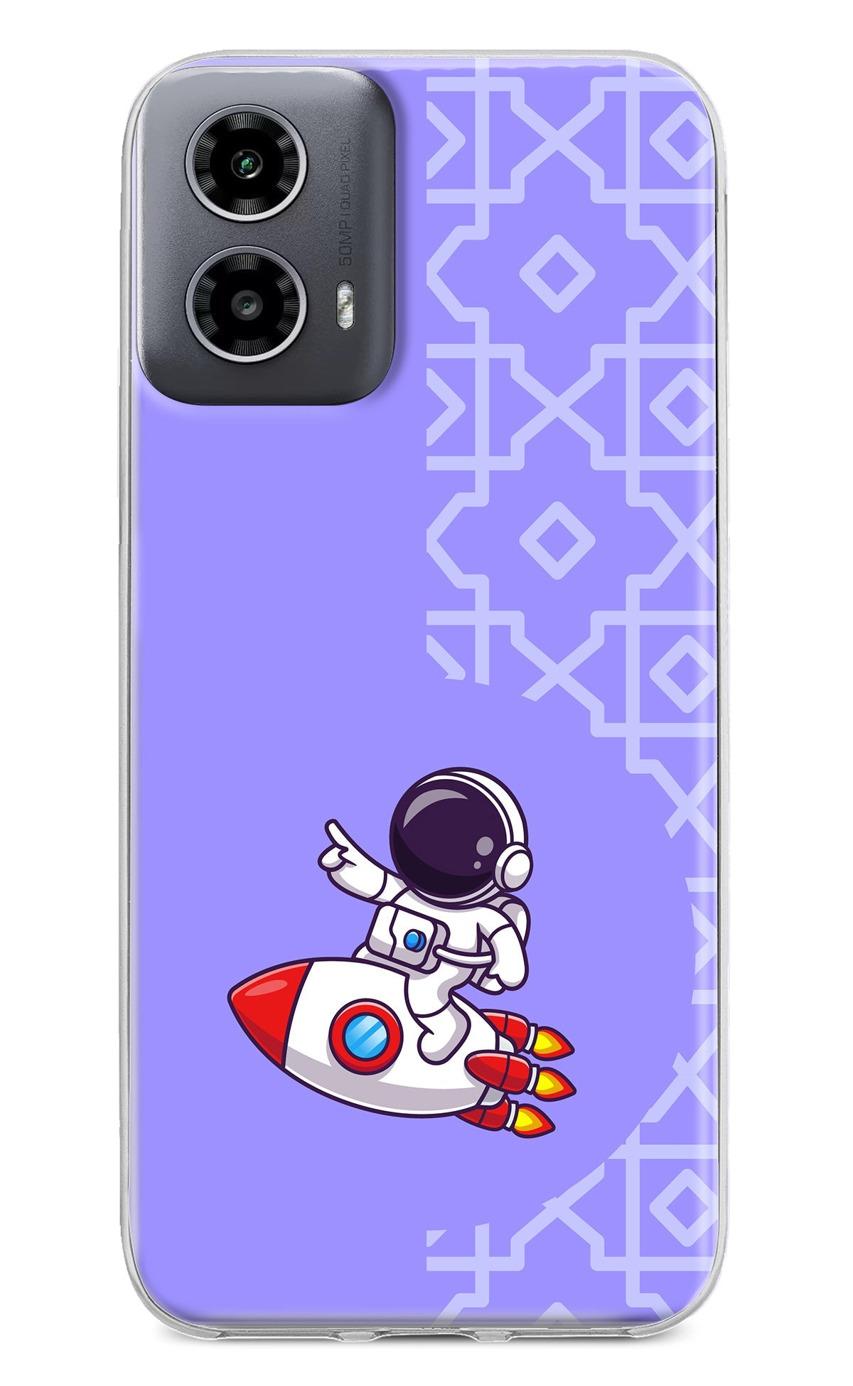 Cute Astronaut Moto G34 5G Back Cover