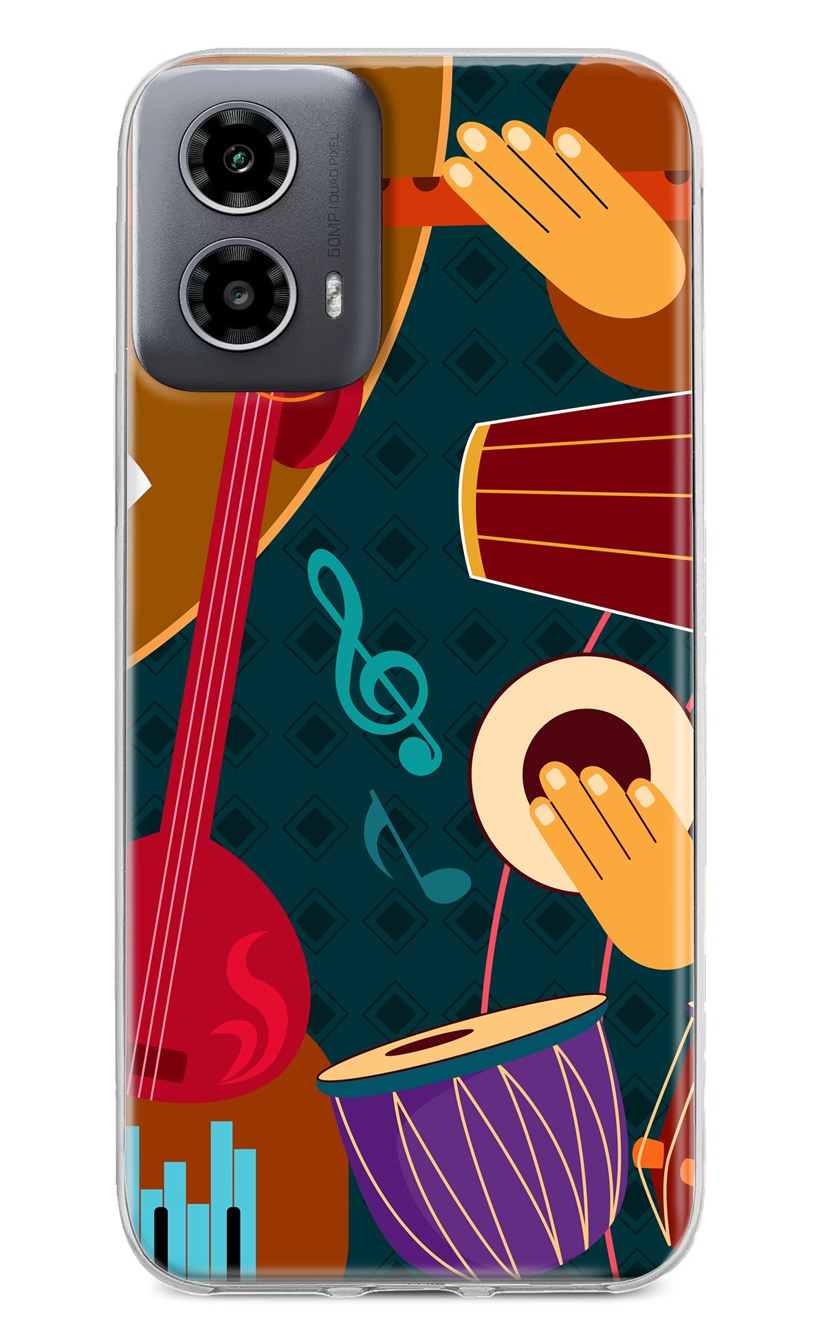 Music Instrument Moto G34 5G Back Cover