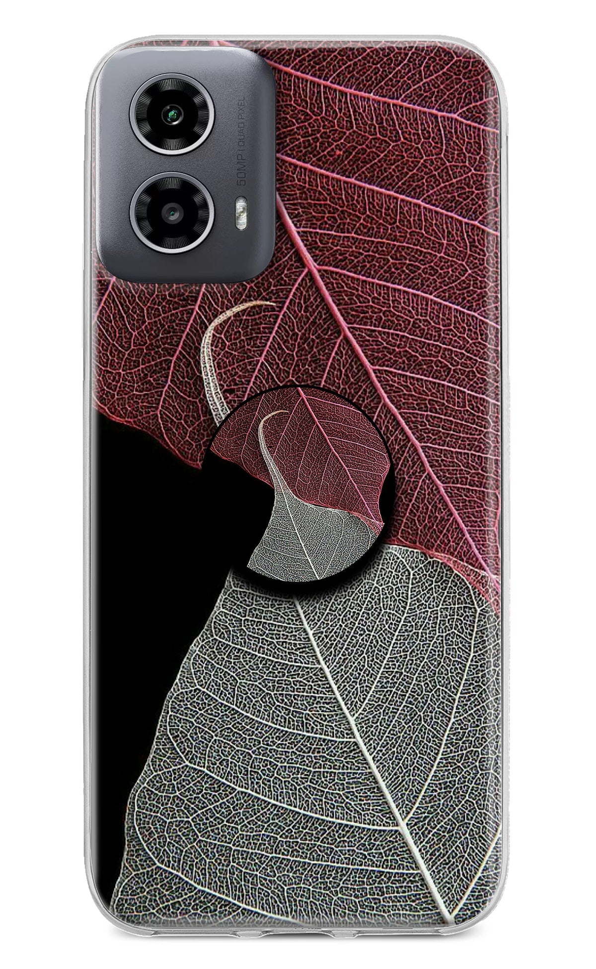 Leaf Pattern Moto G34 5G Pop Case