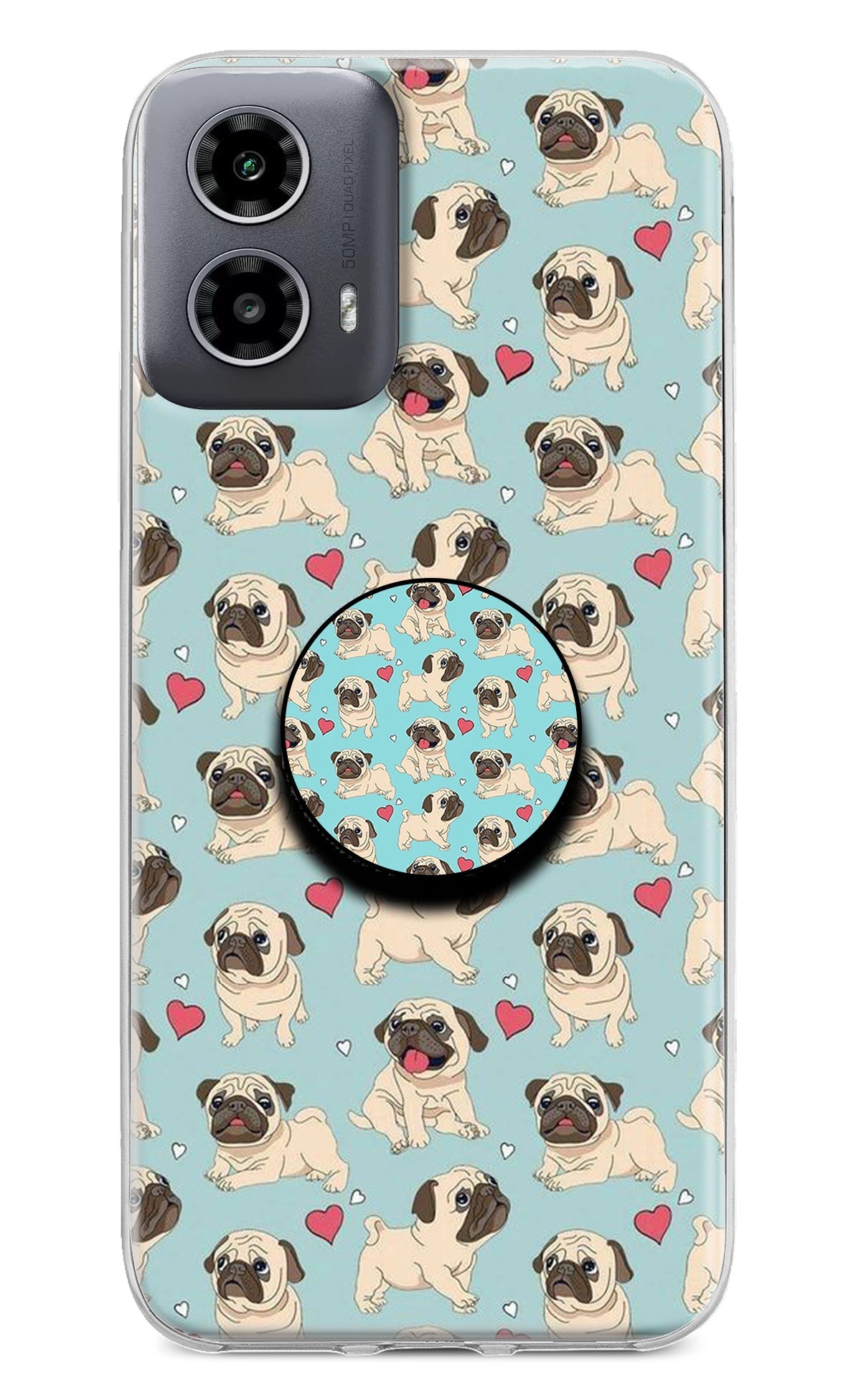 Pug Dog Moto G34 5G Pop Case