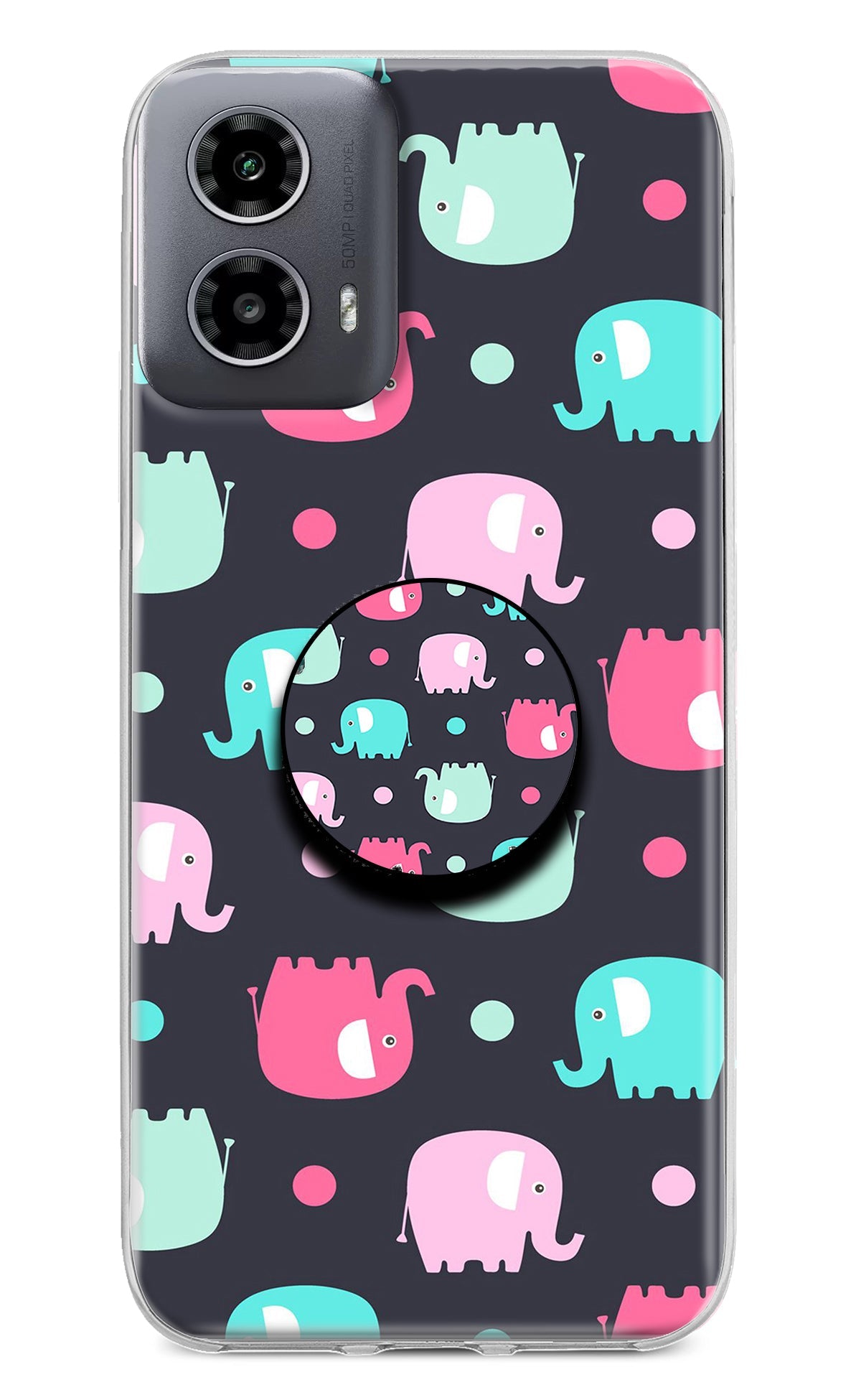 Baby Elephants Moto G34 5G Pop Case