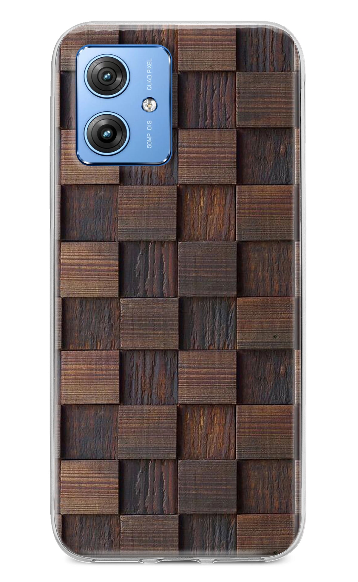 Wooden Cube Design Moto G64 5G Back Cover