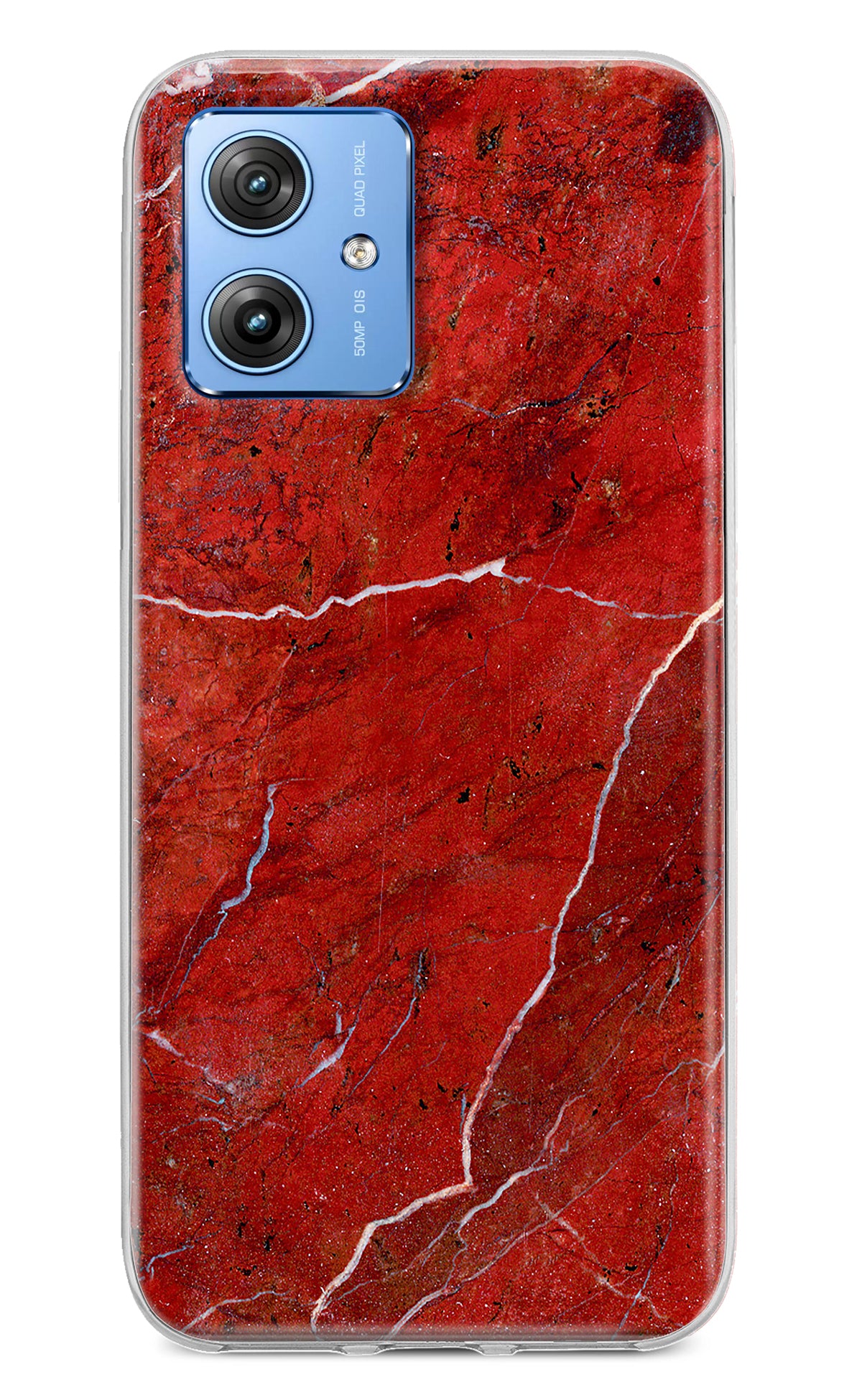 Red Marble Design Moto G64 5G Back Cover