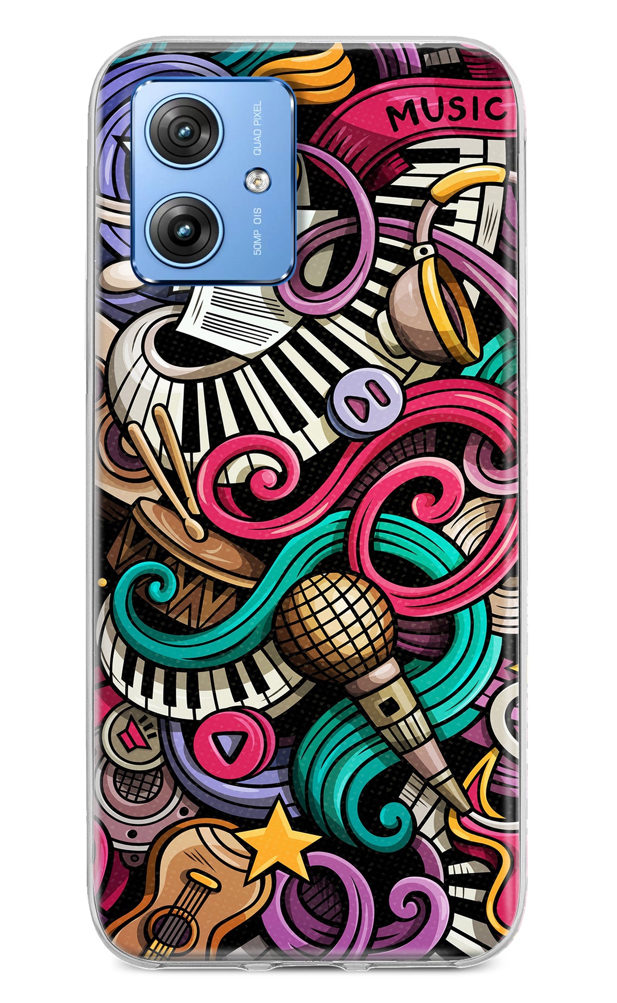 Music Abstract Moto G64 5G Back Cover