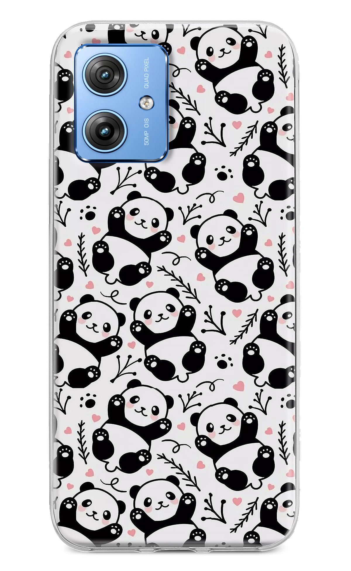 Cute Panda Moto G64 5G Back Cover