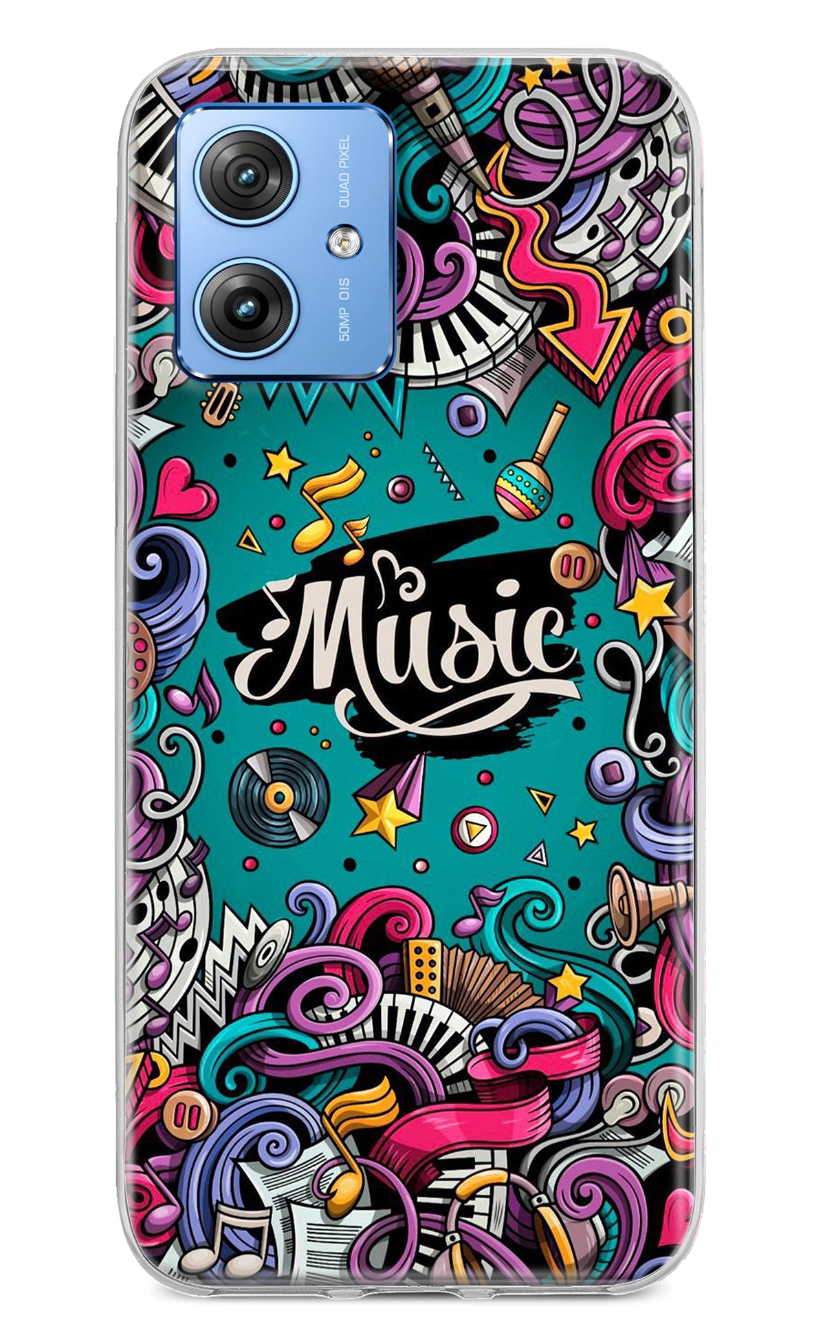 Music Graffiti Moto G64 5G Back Cover