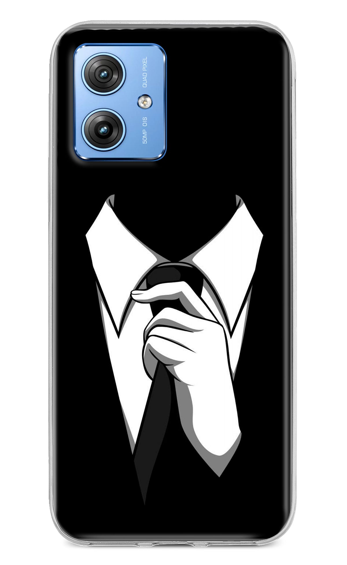 Black Tie Moto G64 5G Back Cover