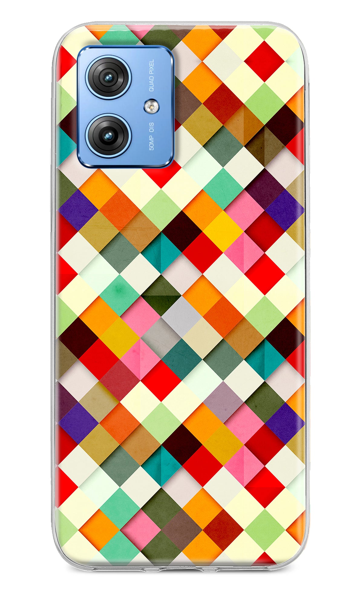 Geometric Abstract Colorful Moto G64 5G Back Cover