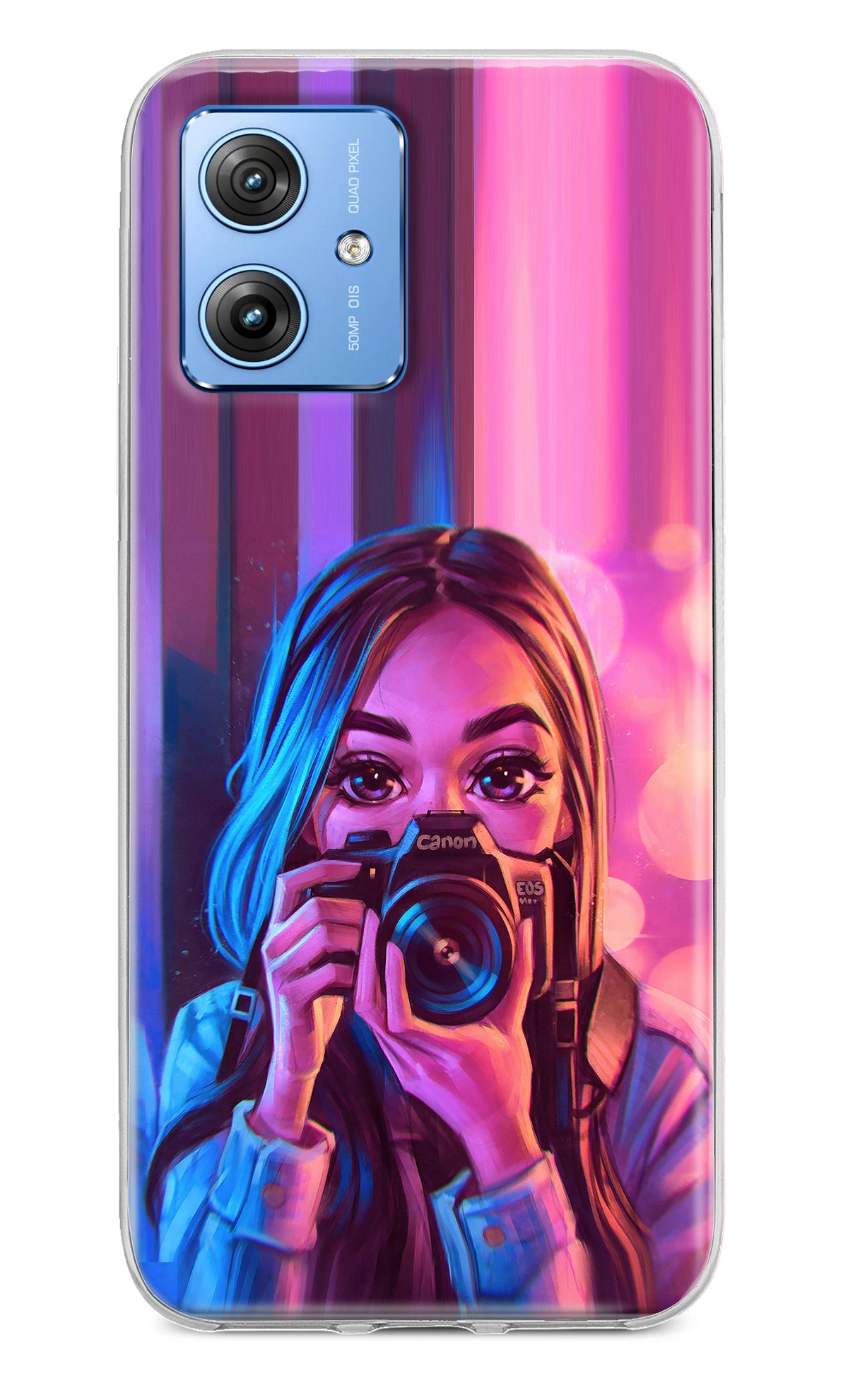 Girl Photographer Moto G64 5G Back Cover