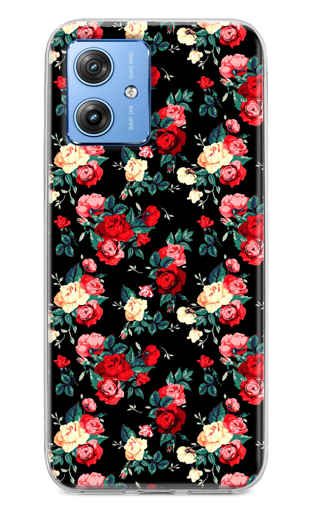 Rose Pattern Moto G64 5G Back Cover