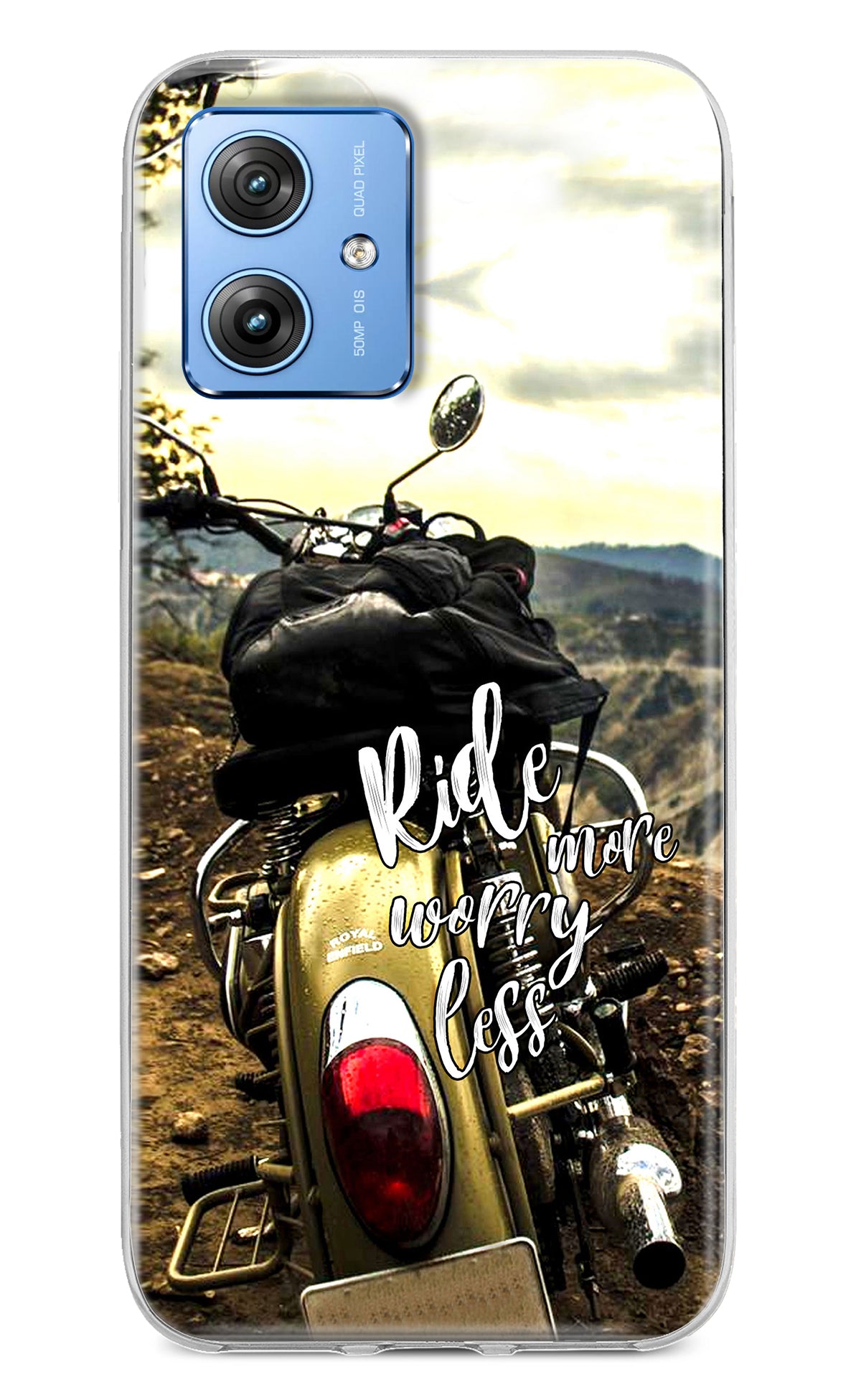 Ride More Worry Less Moto G64 5G Back Cover