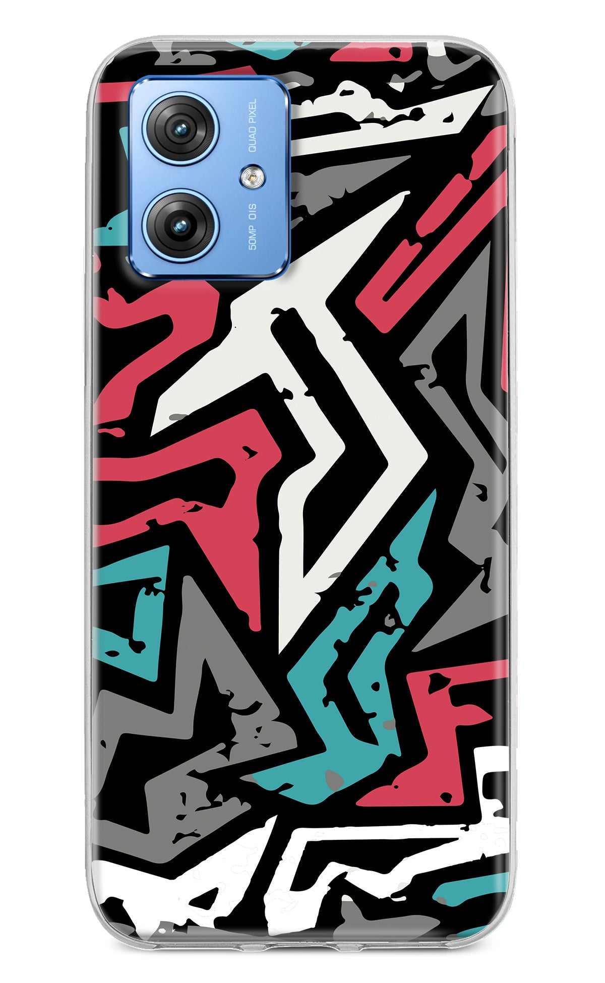 Geometric Graffiti Moto G64 5G Back Cover