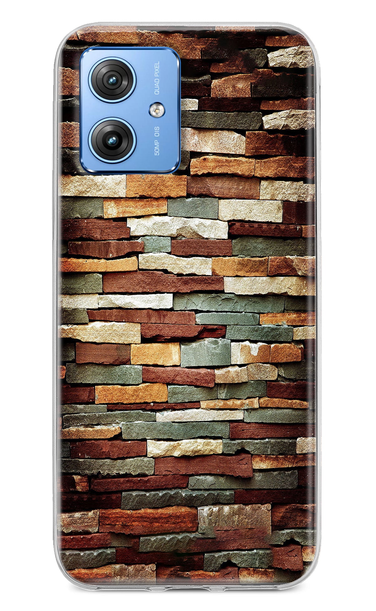 Bricks Pattern Moto G64 5G Back Cover