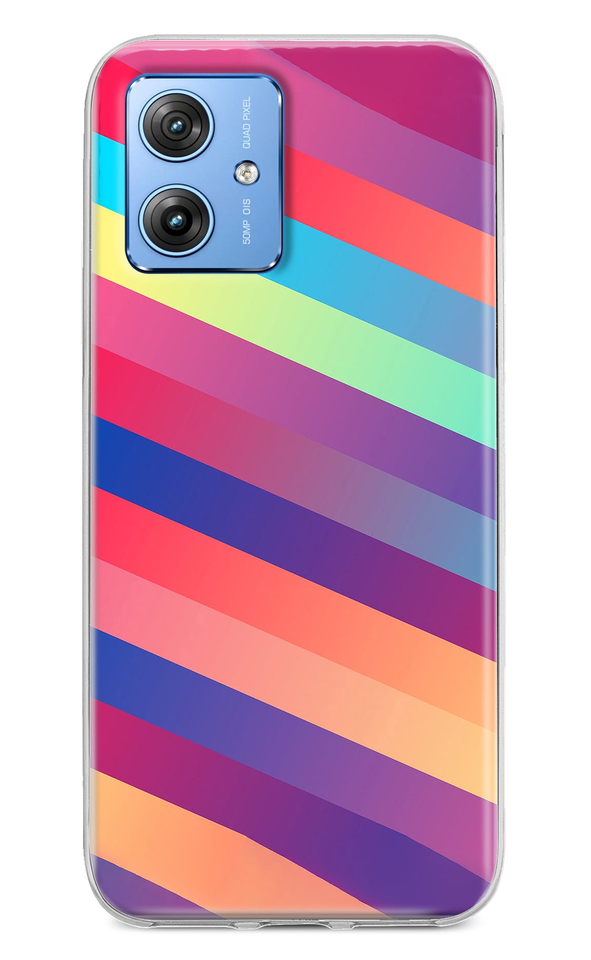 Stripes color Moto G64 5G Back Cover