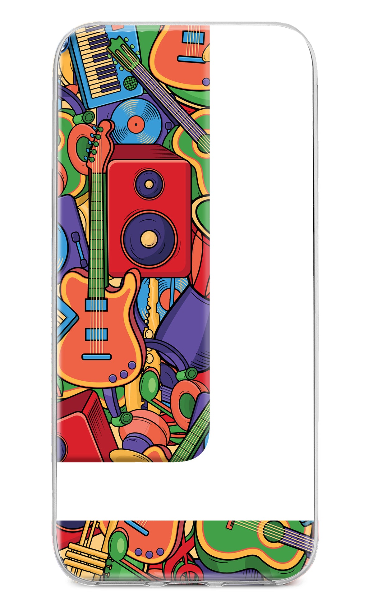 Music Instrument Doodle Moto G64 5G Back Cover