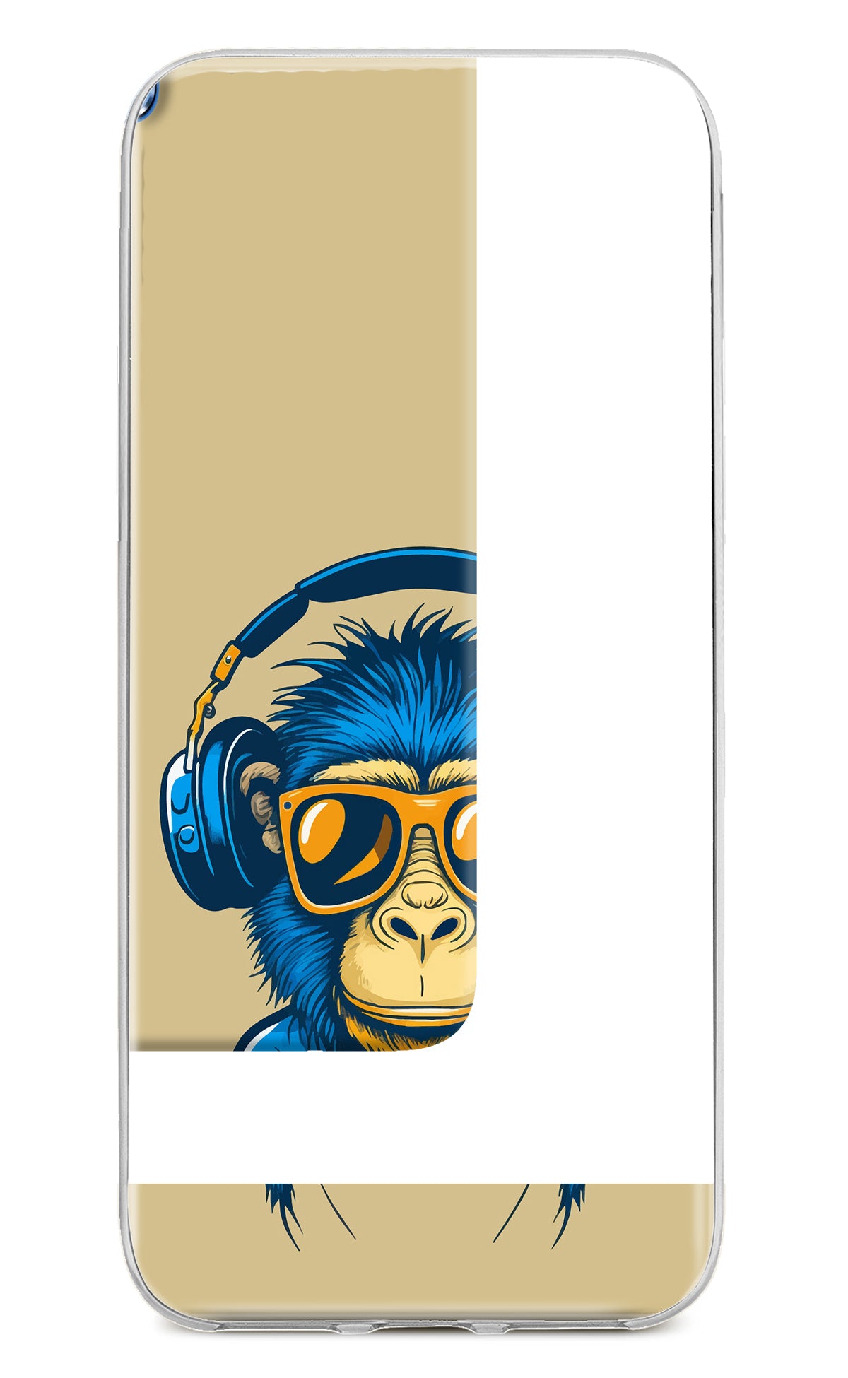 Monkey Headphone Moto G64 5G Back Cover