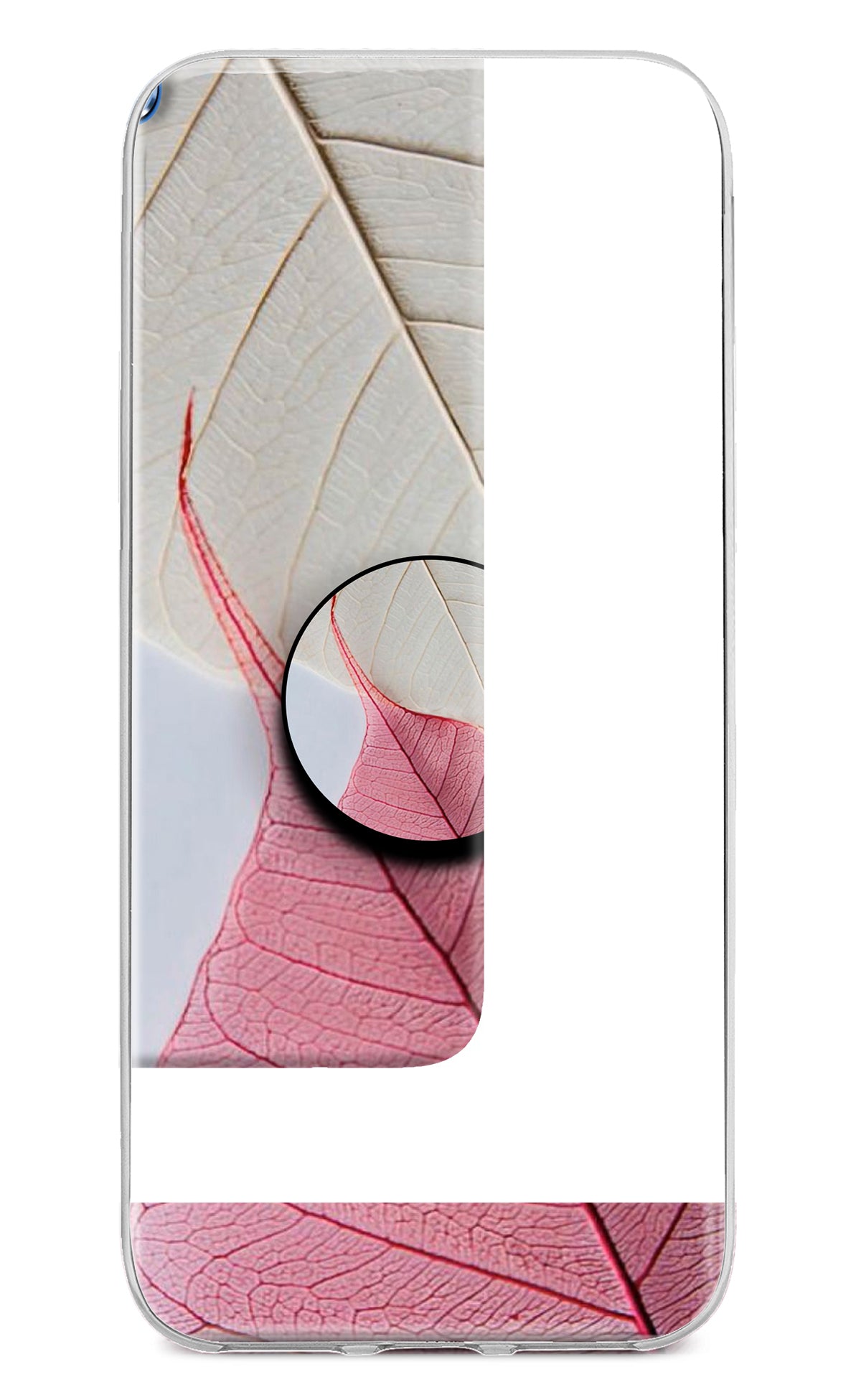 White Pink Leaf Moto G64 5G Pop Case