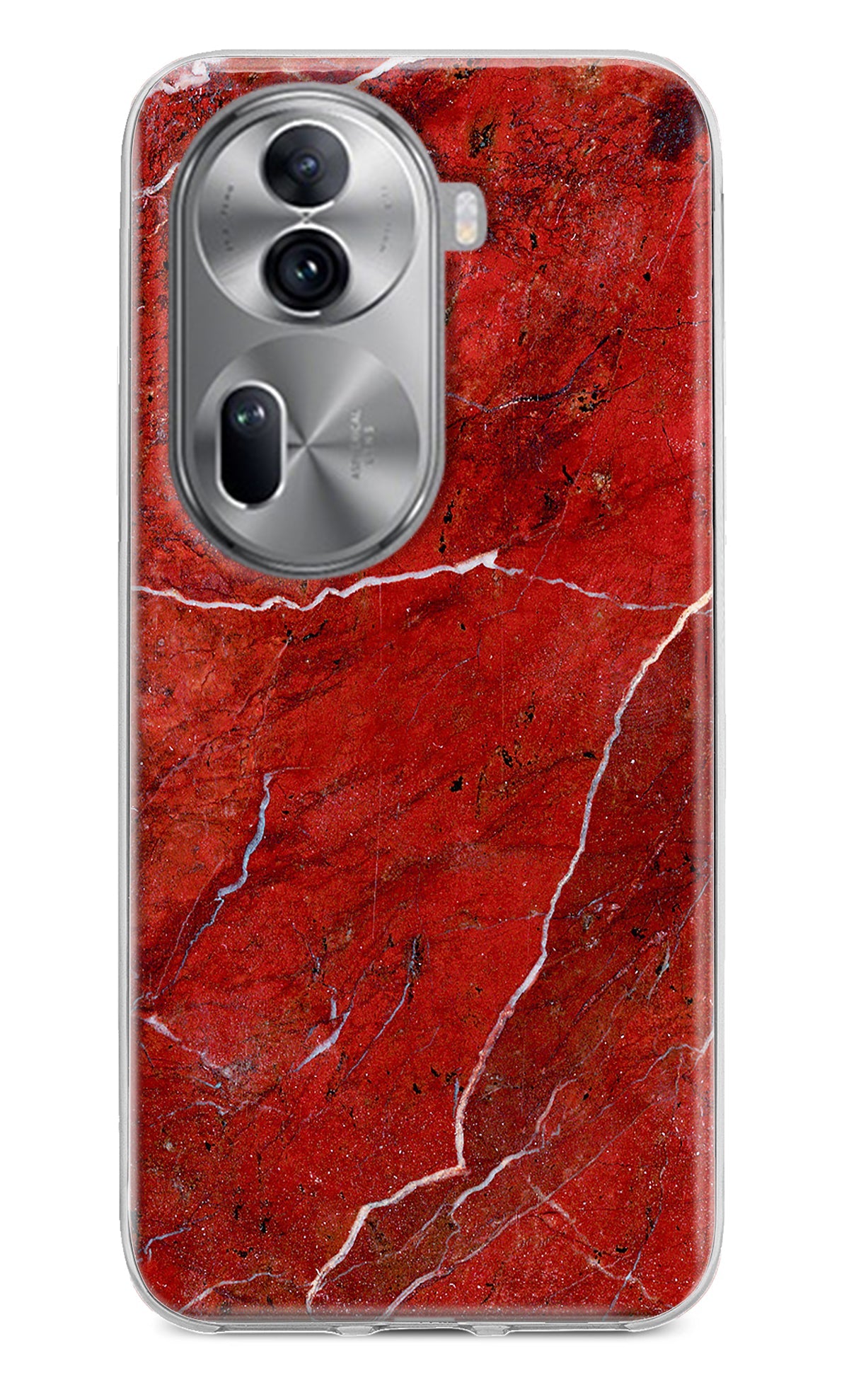 Red Marble Design Oppo Reno11 Pro 5G Back Cover