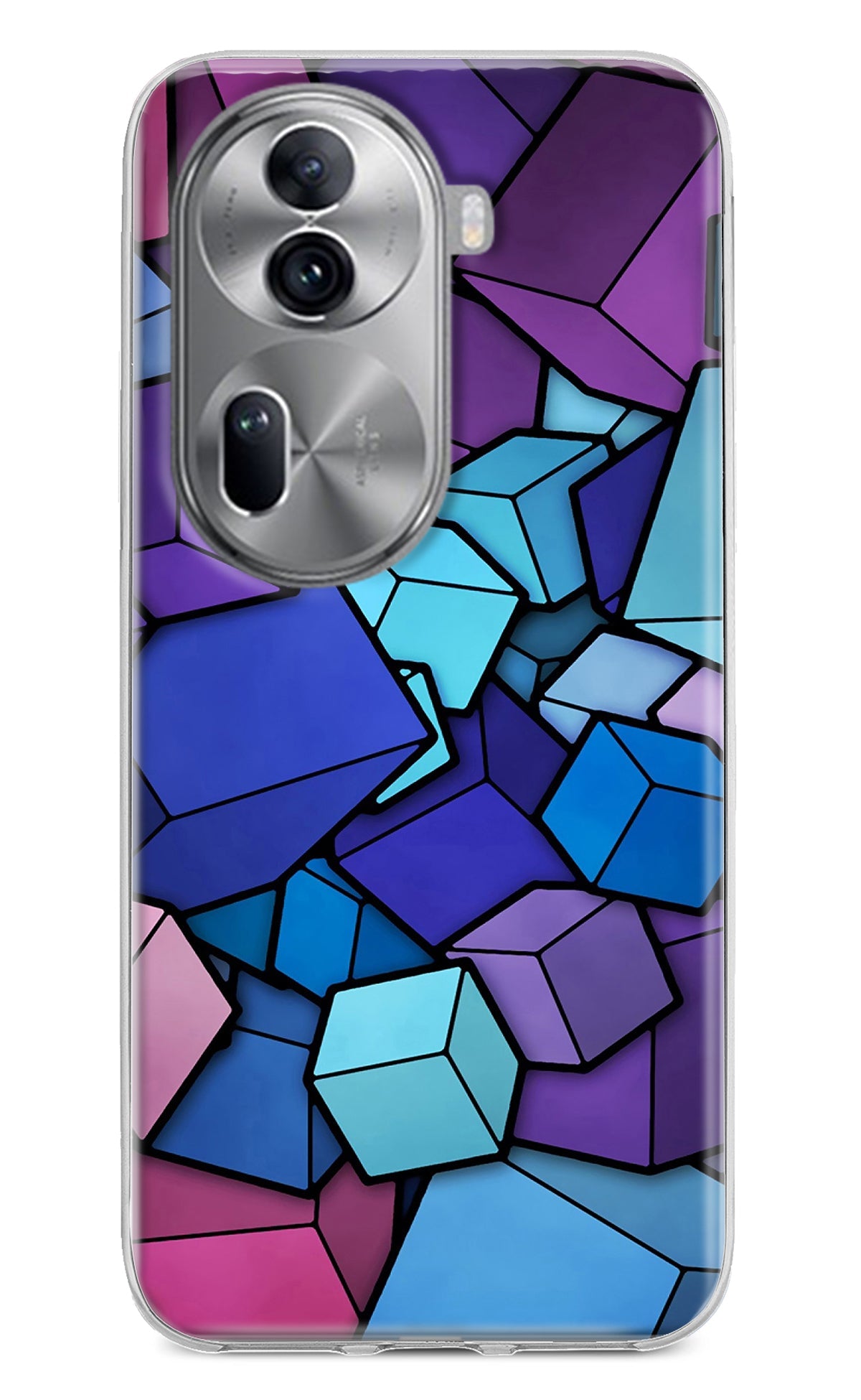 Cubic Abstract Oppo Reno11 Pro 5G Back Cover