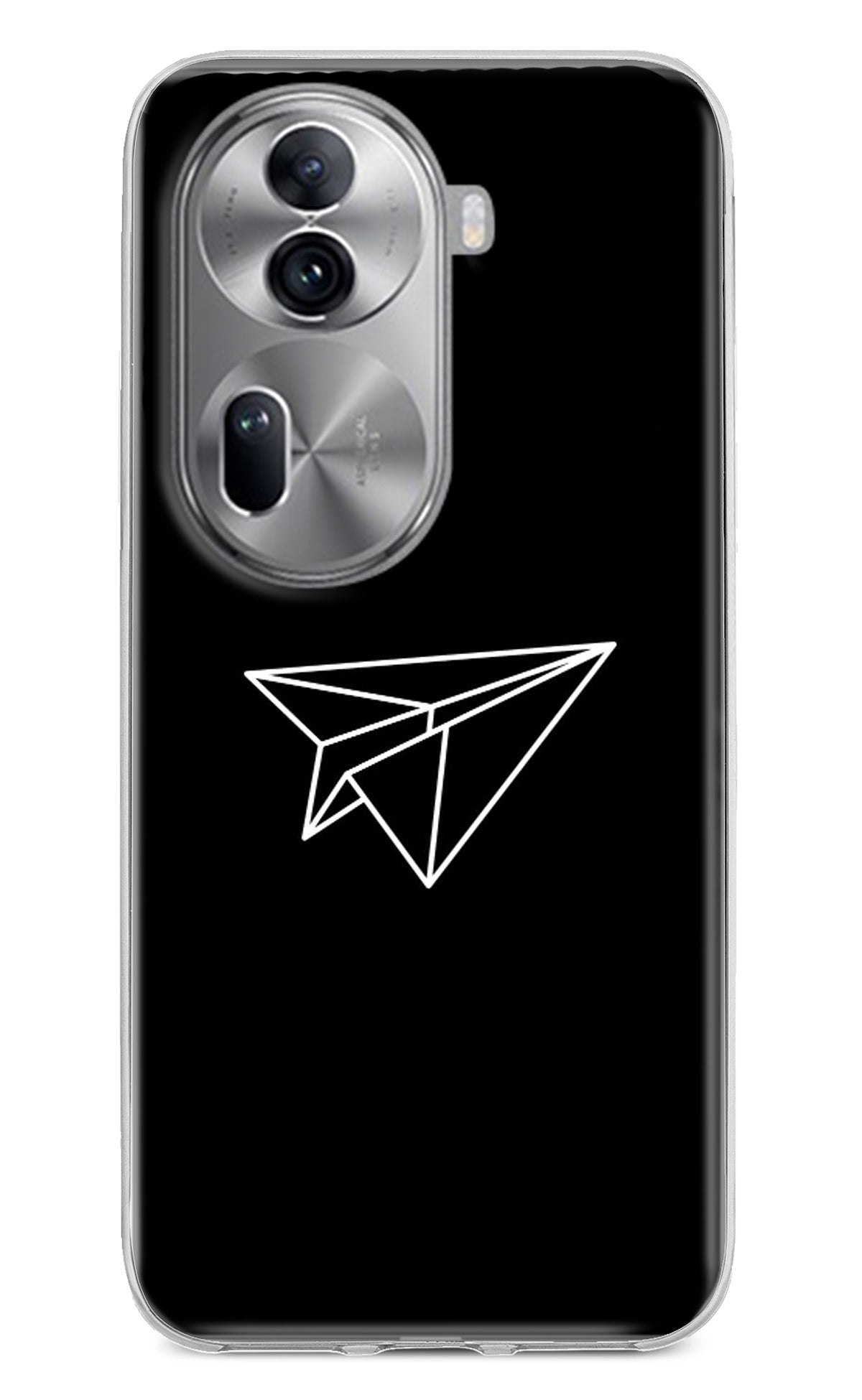 Paper Plane White Oppo Reno11 Pro 5G Back Cover