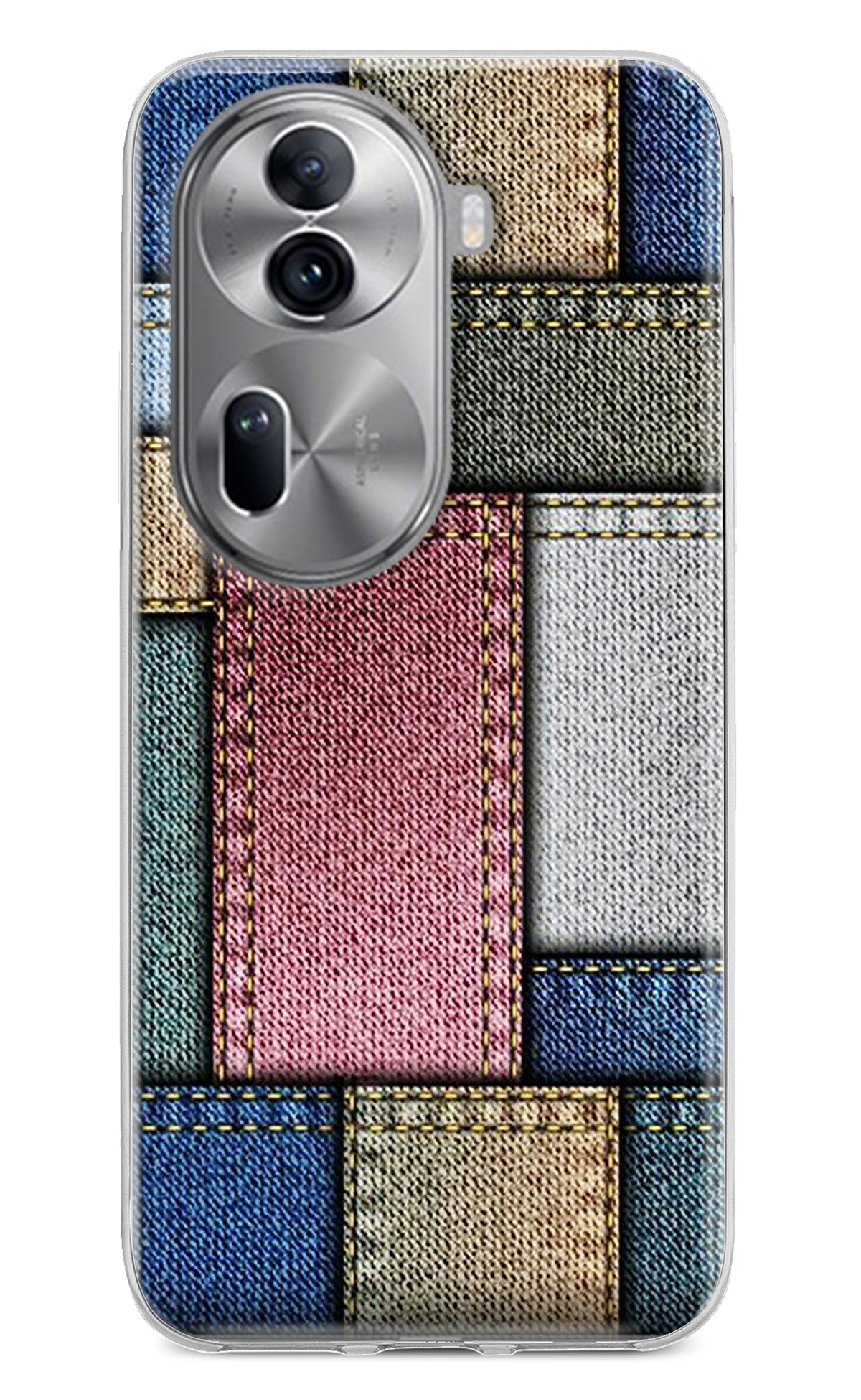 Multicolor Jeans Oppo Reno11 Pro 5G Back Cover