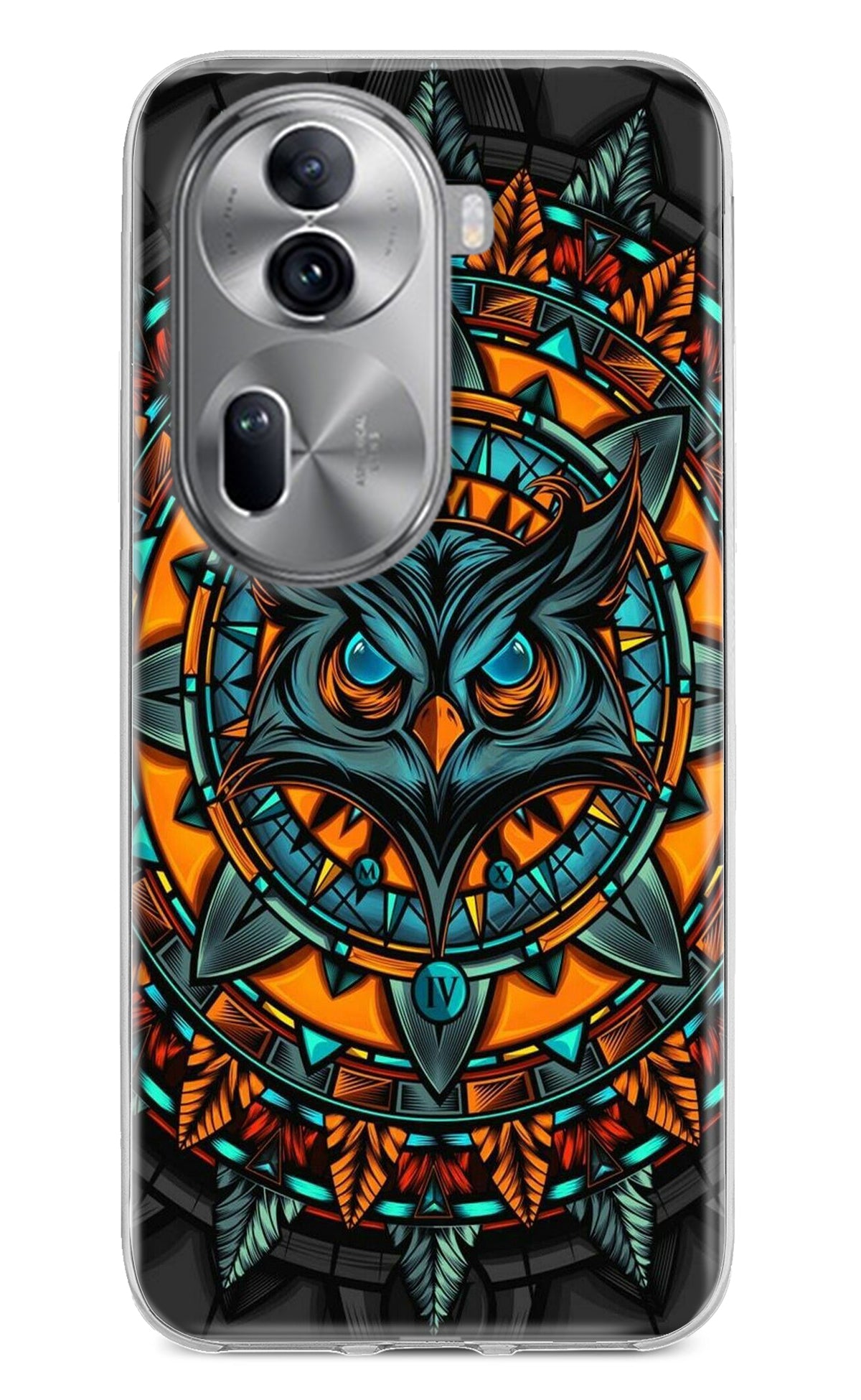 Angry Owl Art Oppo Reno11 Pro 5G Back Cover