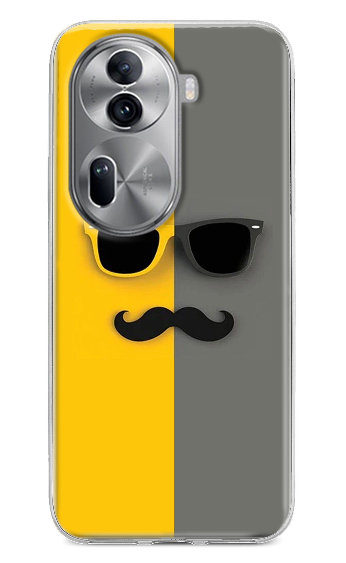 Sunglasses with Mustache Oppo Reno11 Pro 5G Back Cover