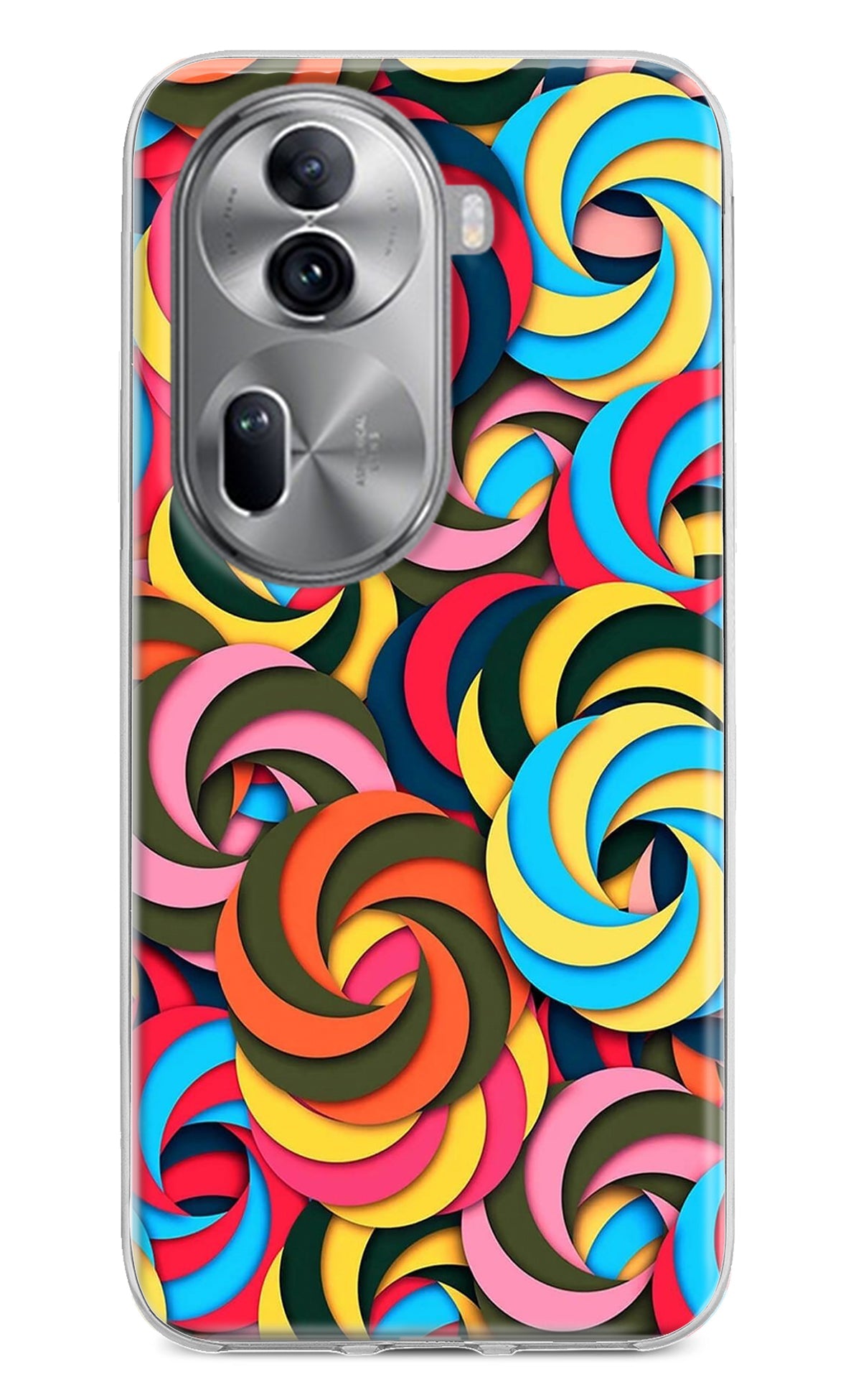 Spiral Pattern Oppo Reno11 Pro 5G Back Cover