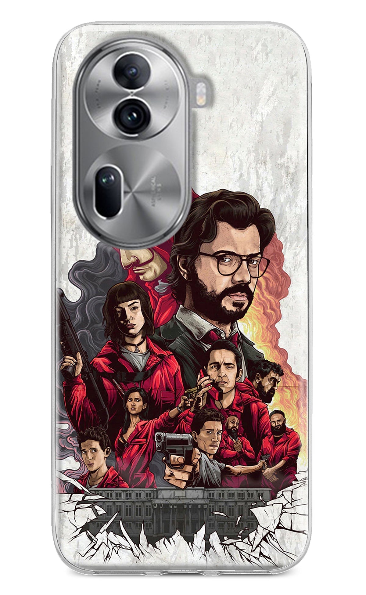 Money Heist Artwork Oppo Reno11 Pro 5G Back Cover