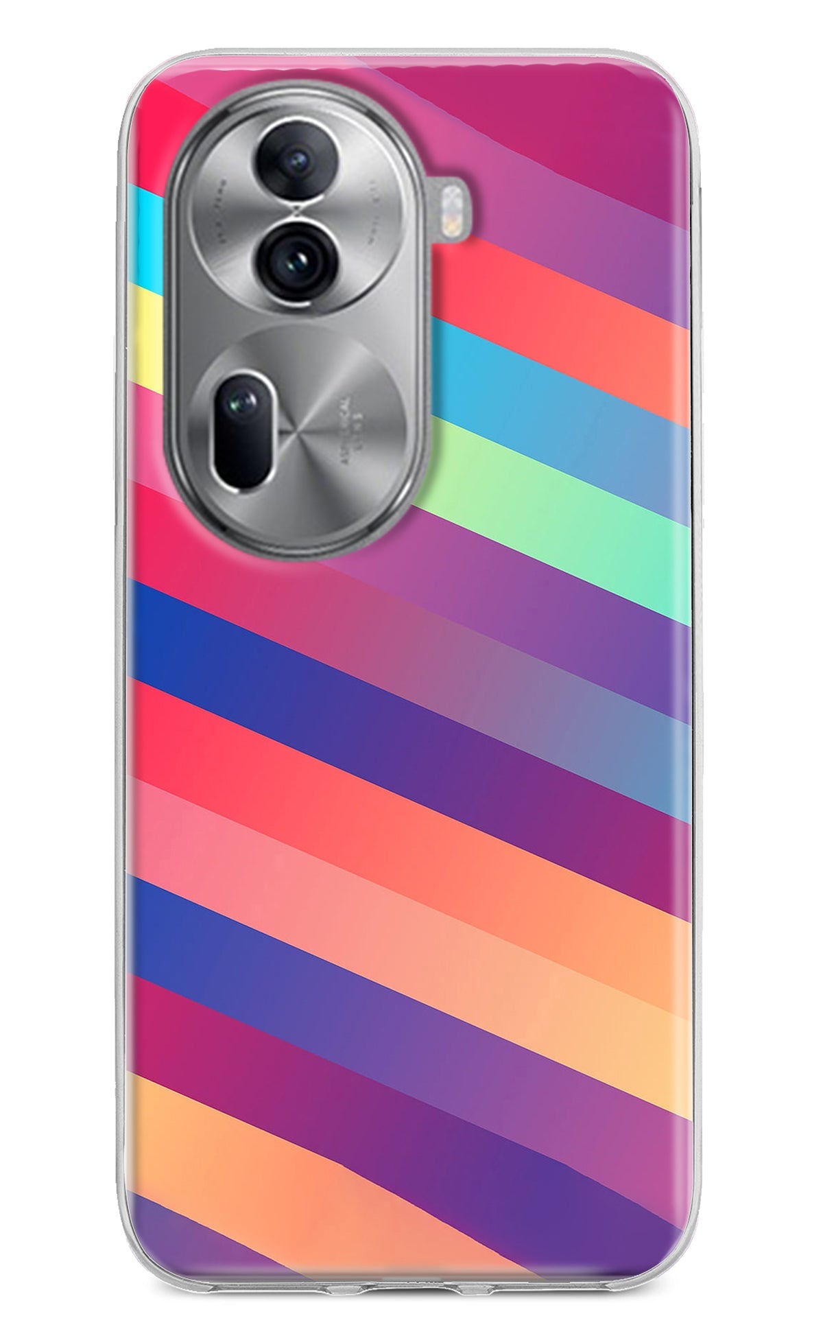 Stripes color Oppo Reno11 Pro 5G Back Cover