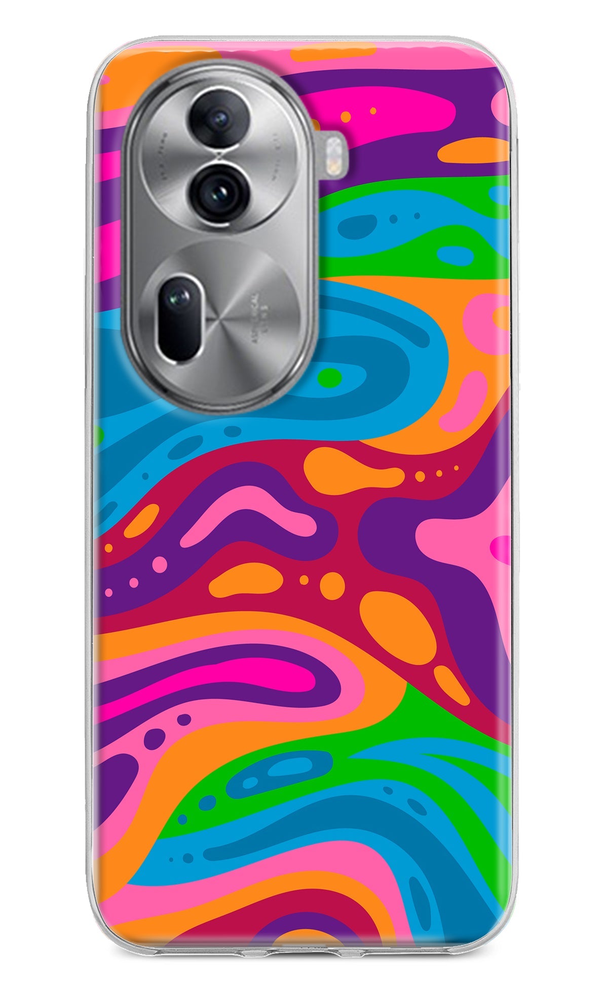 Trippy Pattern Oppo Reno11 Pro 5G Back Cover