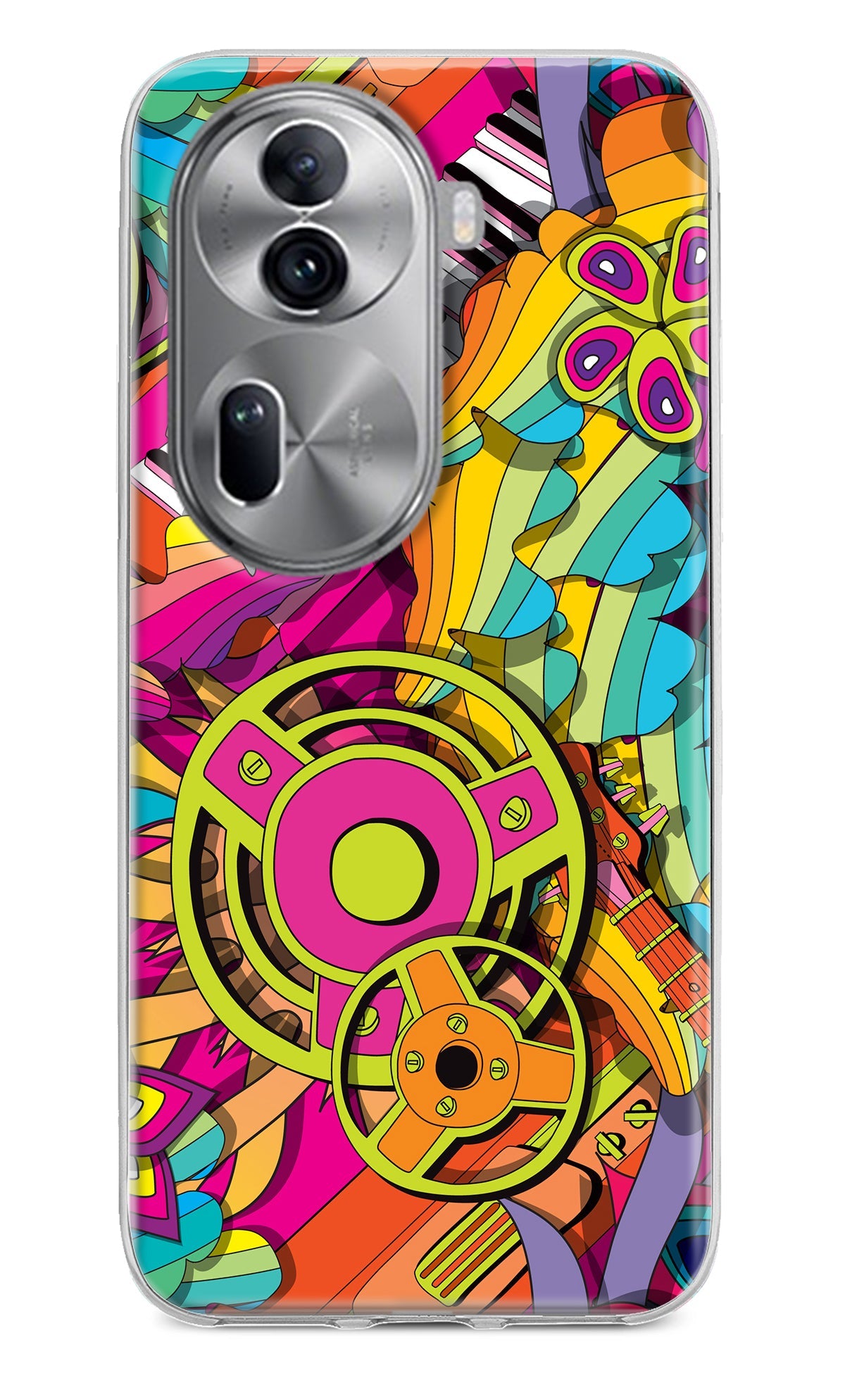 Music Doodle Oppo Reno11 Pro 5G Back Cover