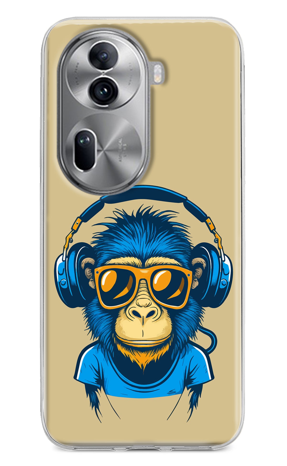 Monkey Headphone Oppo Reno11 Pro 5G Back Cover