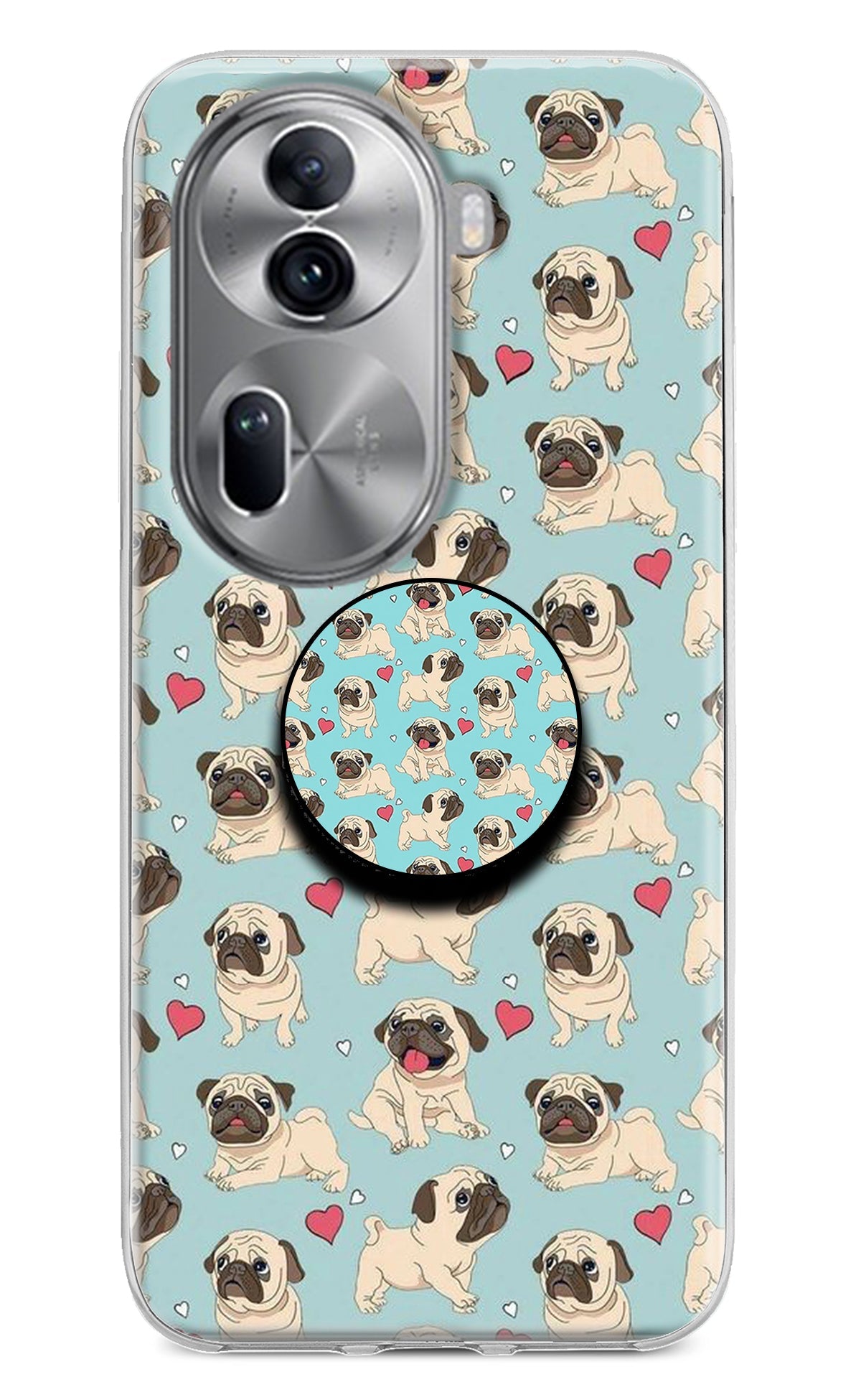 Pug Dog Oppo Reno11 Pro 5G Pop Case