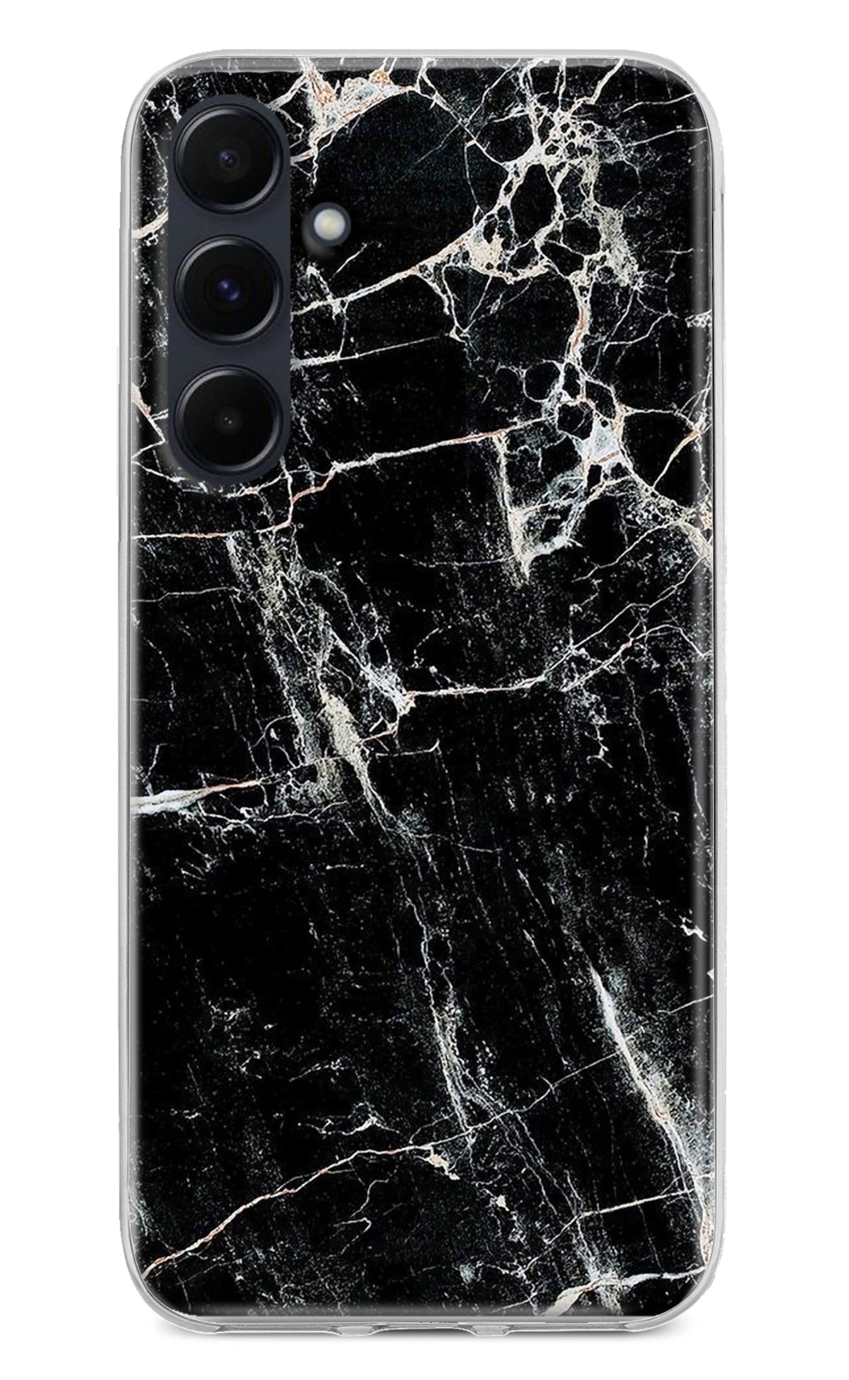 Black Marble Texture Samsung A35 5G Back Cover