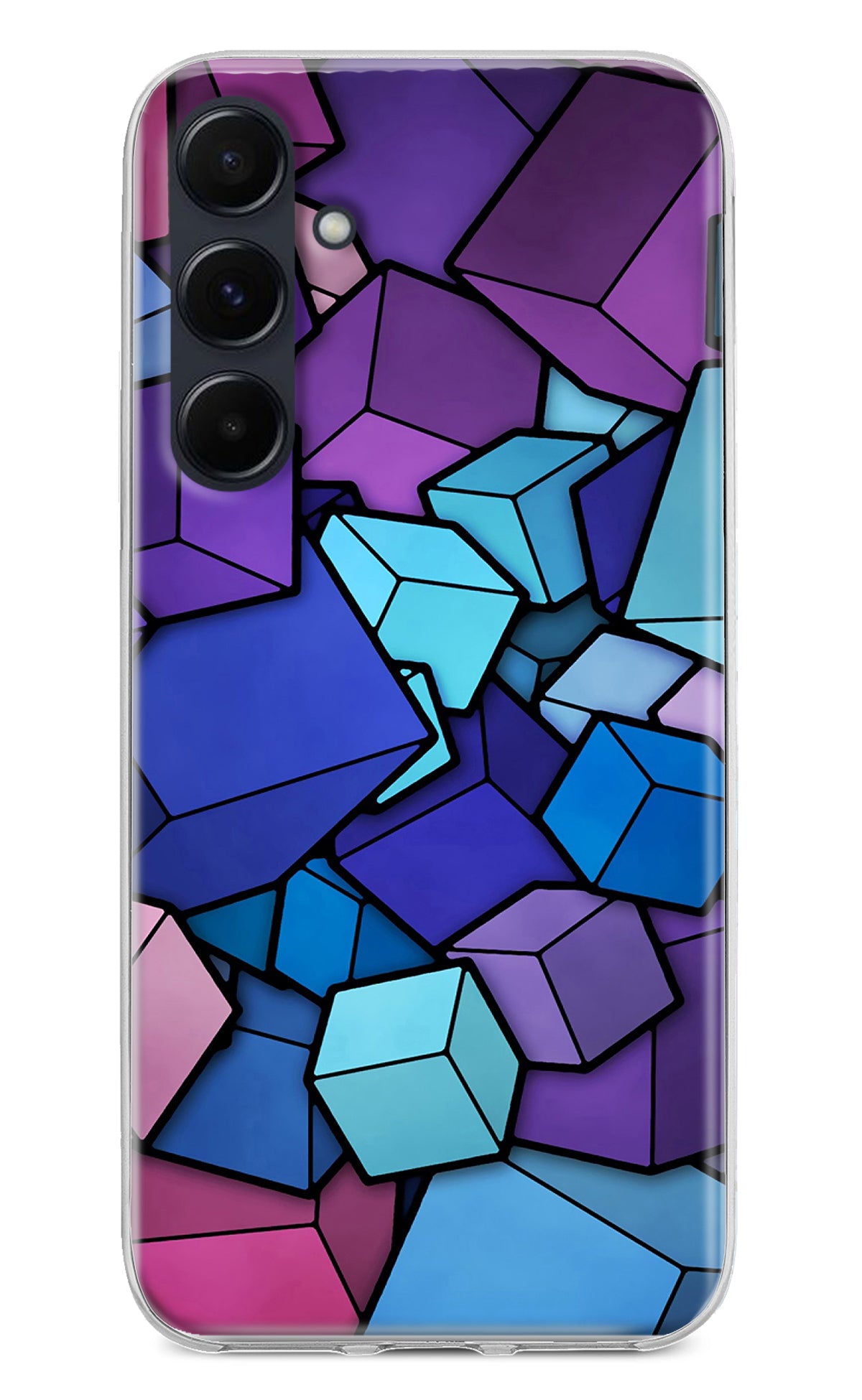 Cubic Abstract Samsung A35 5G Back Cover