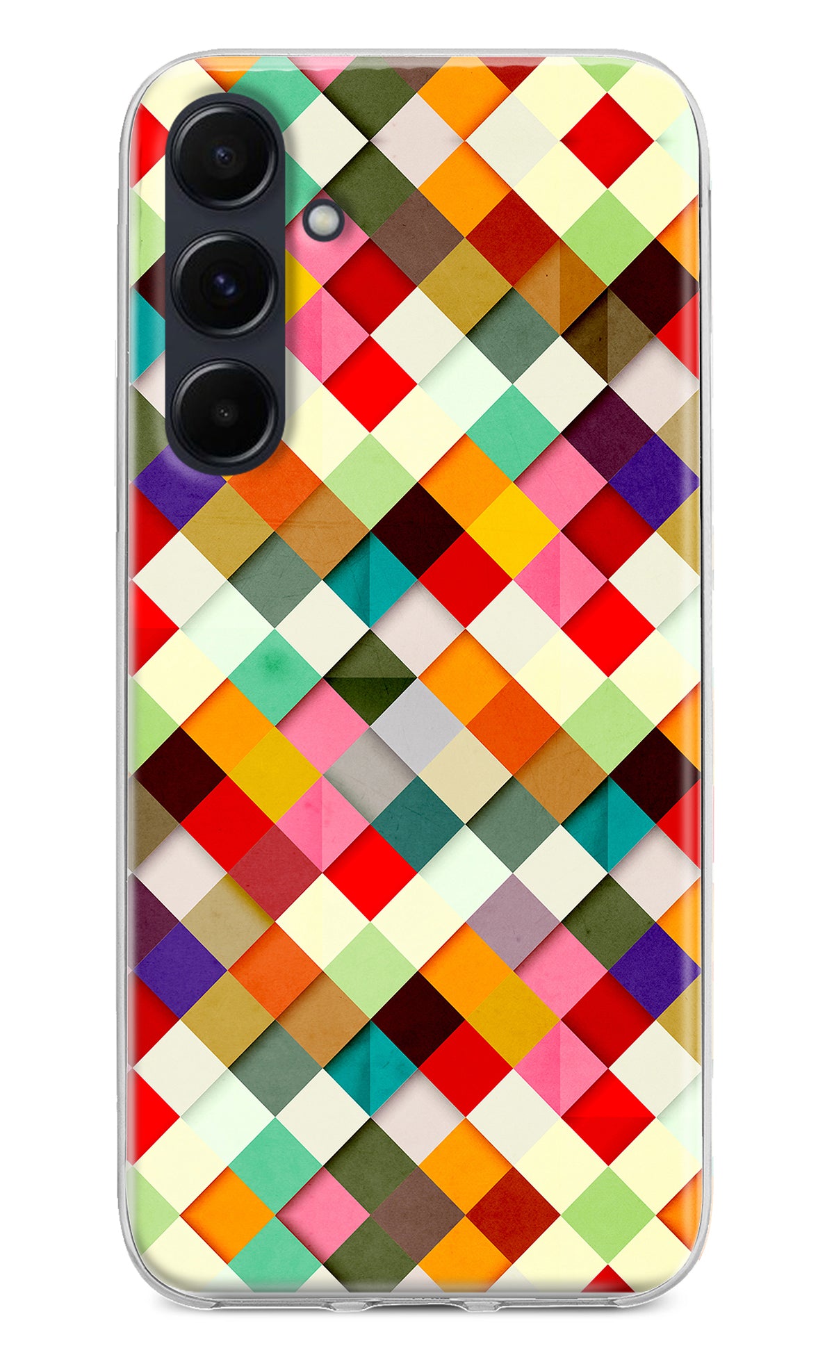 Geometric Abstract Colorful Samsung A35 5G Back Cover