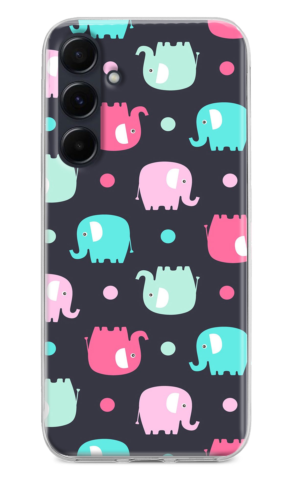 Elephants Samsung A35 5G Back Cover