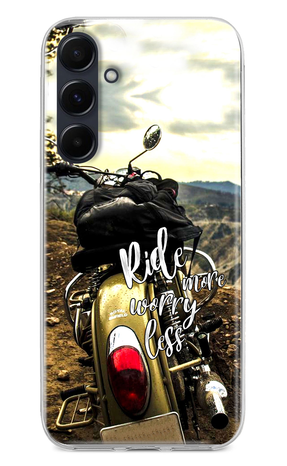 Ride More Worry Less Samsung A35 5G Back Cover