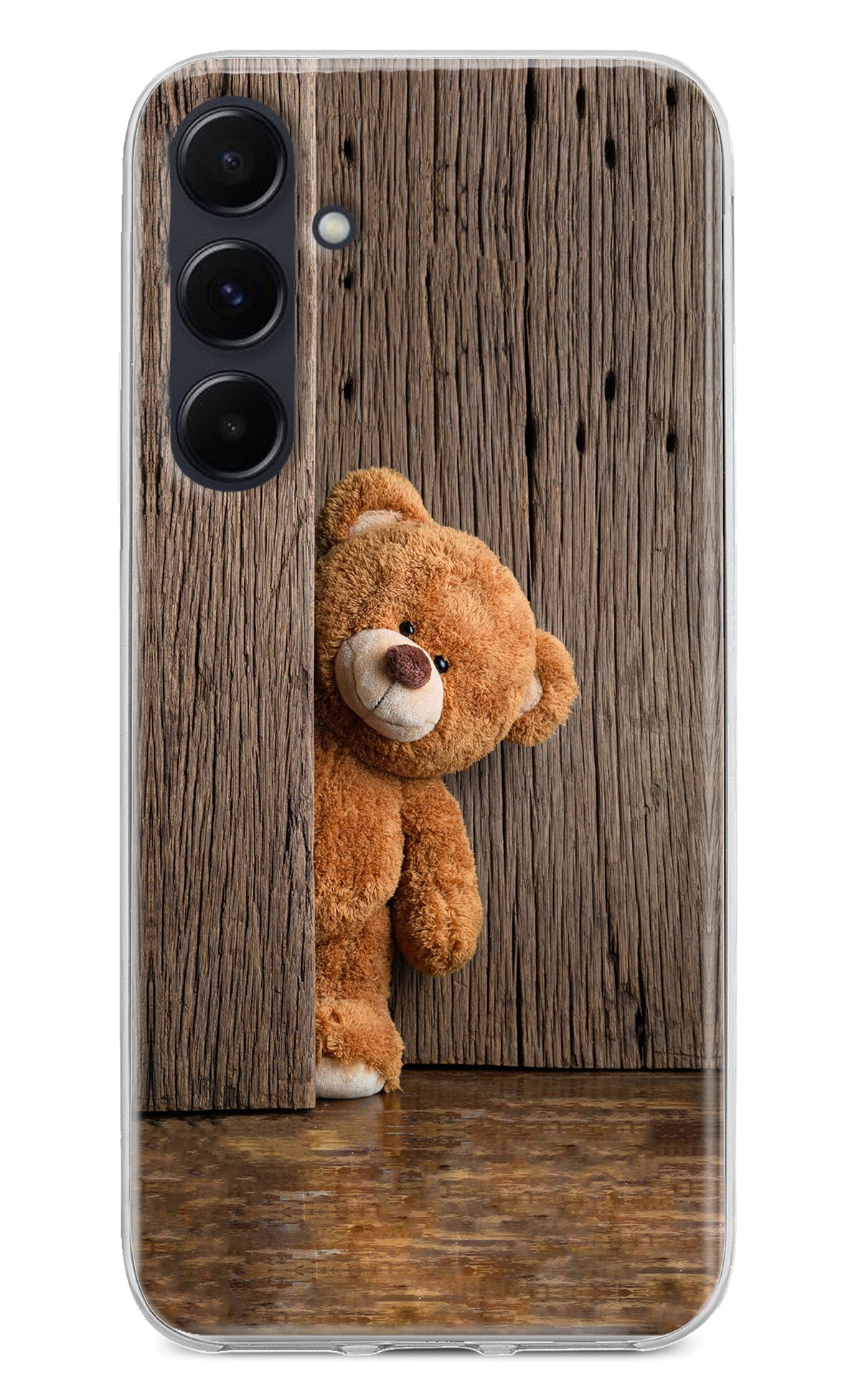 Teddy Wooden Samsung A35 5G Back Cover