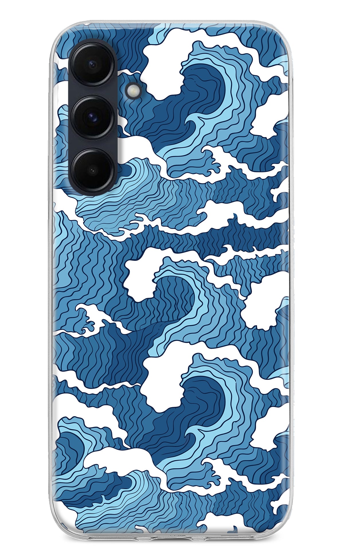 Blue Waves Samsung A35 5G Back Cover