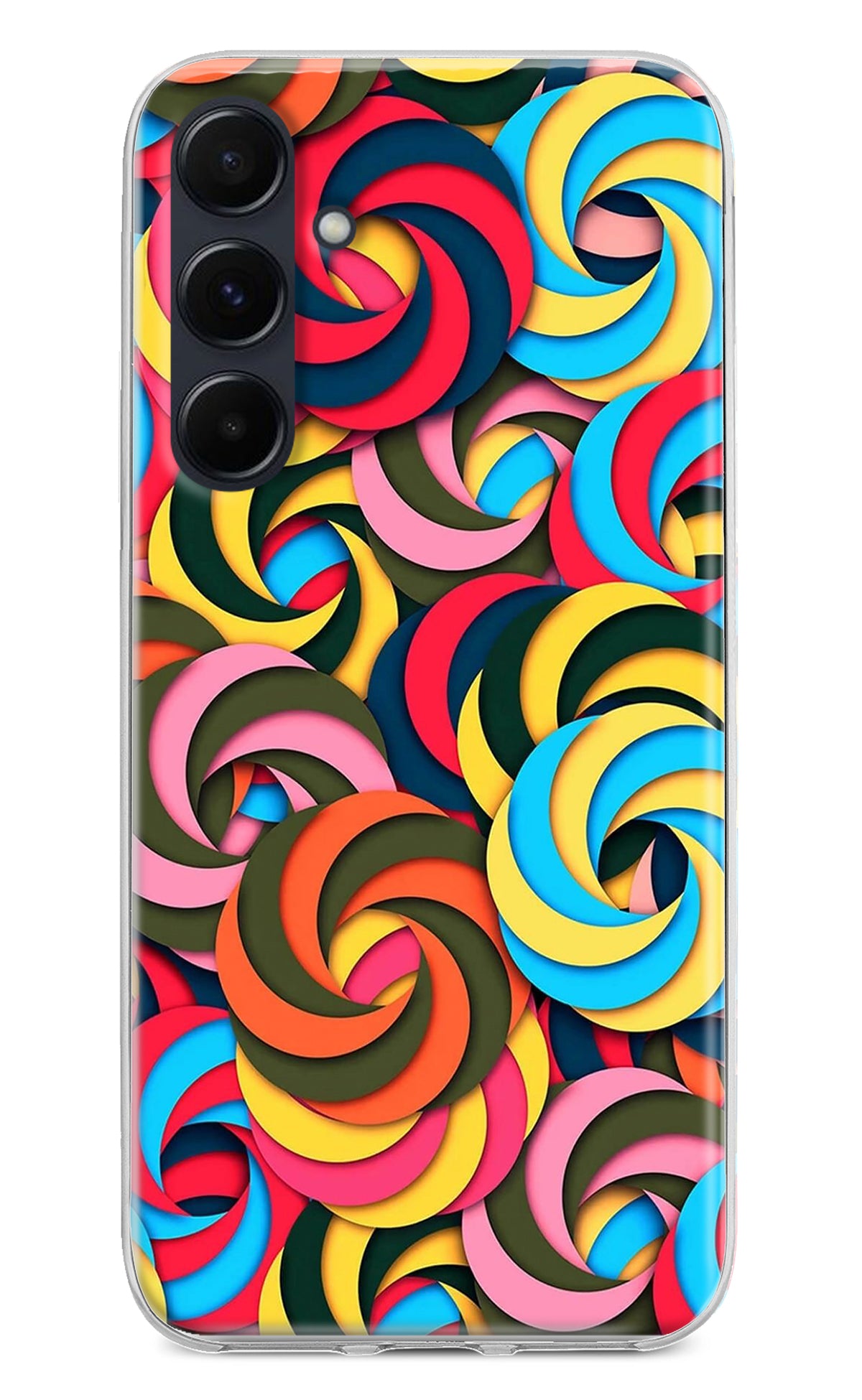 Spiral Pattern Samsung A35 5G Back Cover