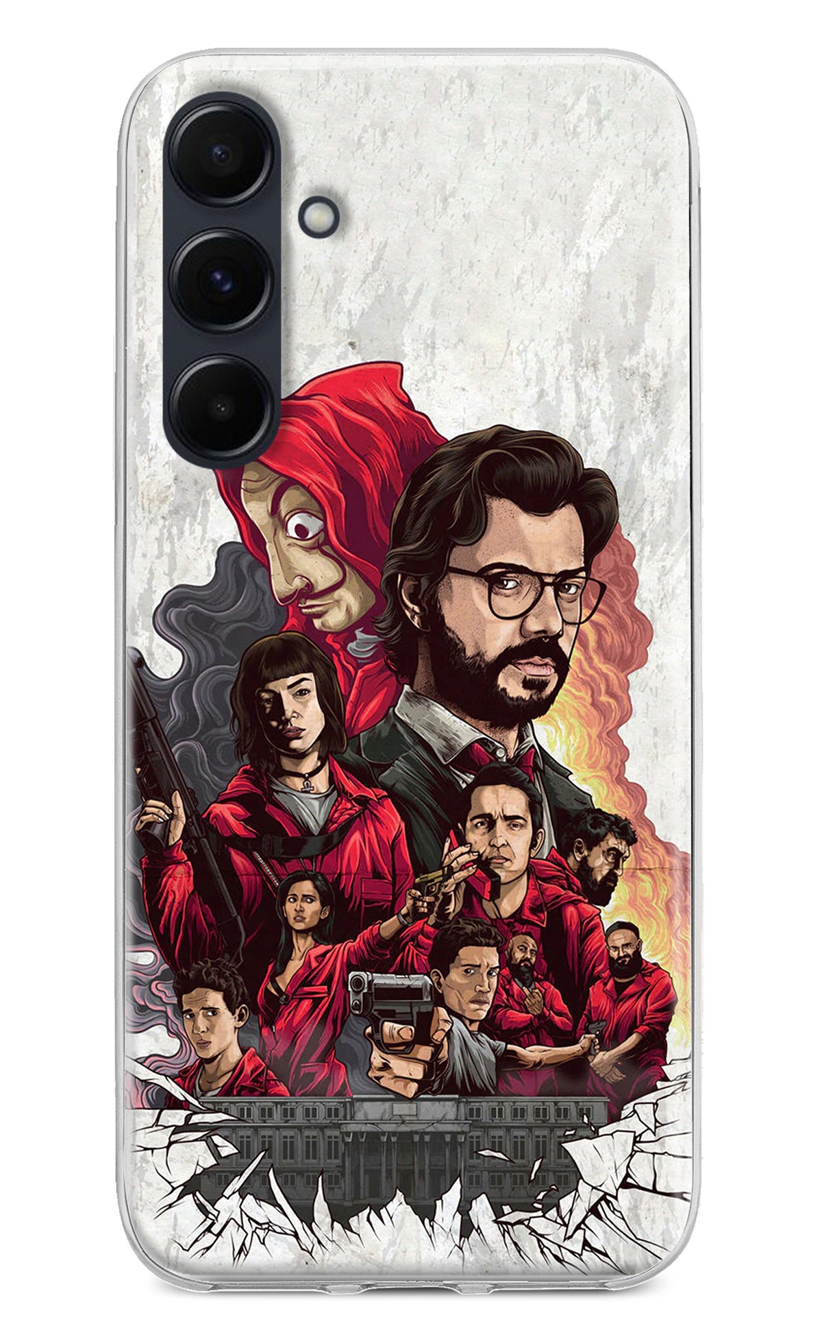 Money Heist Artwork Samsung A35 5G Back Cover