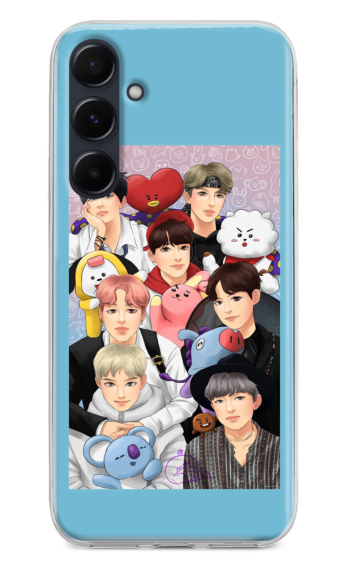 BTS with animals Samsung A35 5G Back Cover