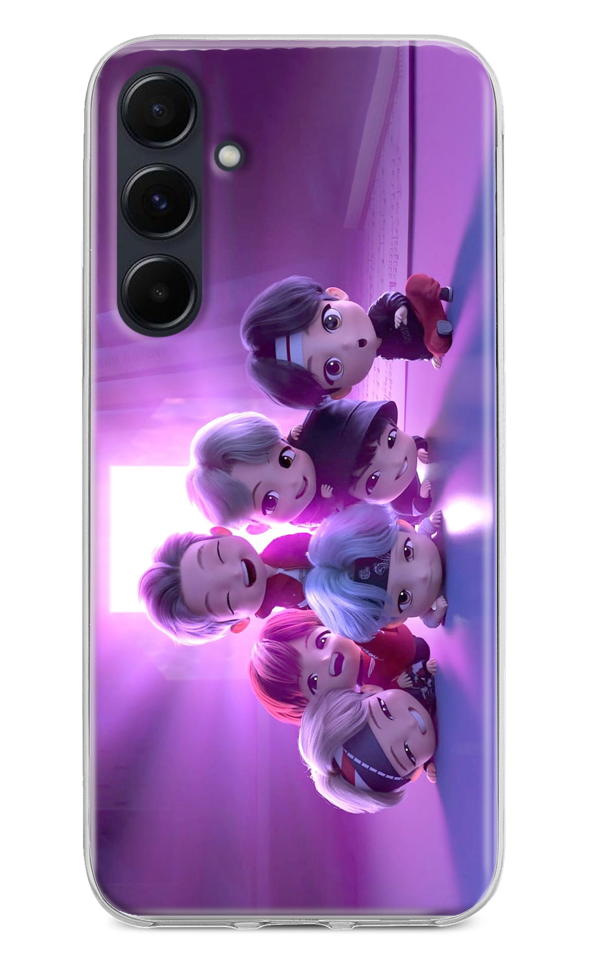 BTS Chibi Samsung A35 5G Back Cover