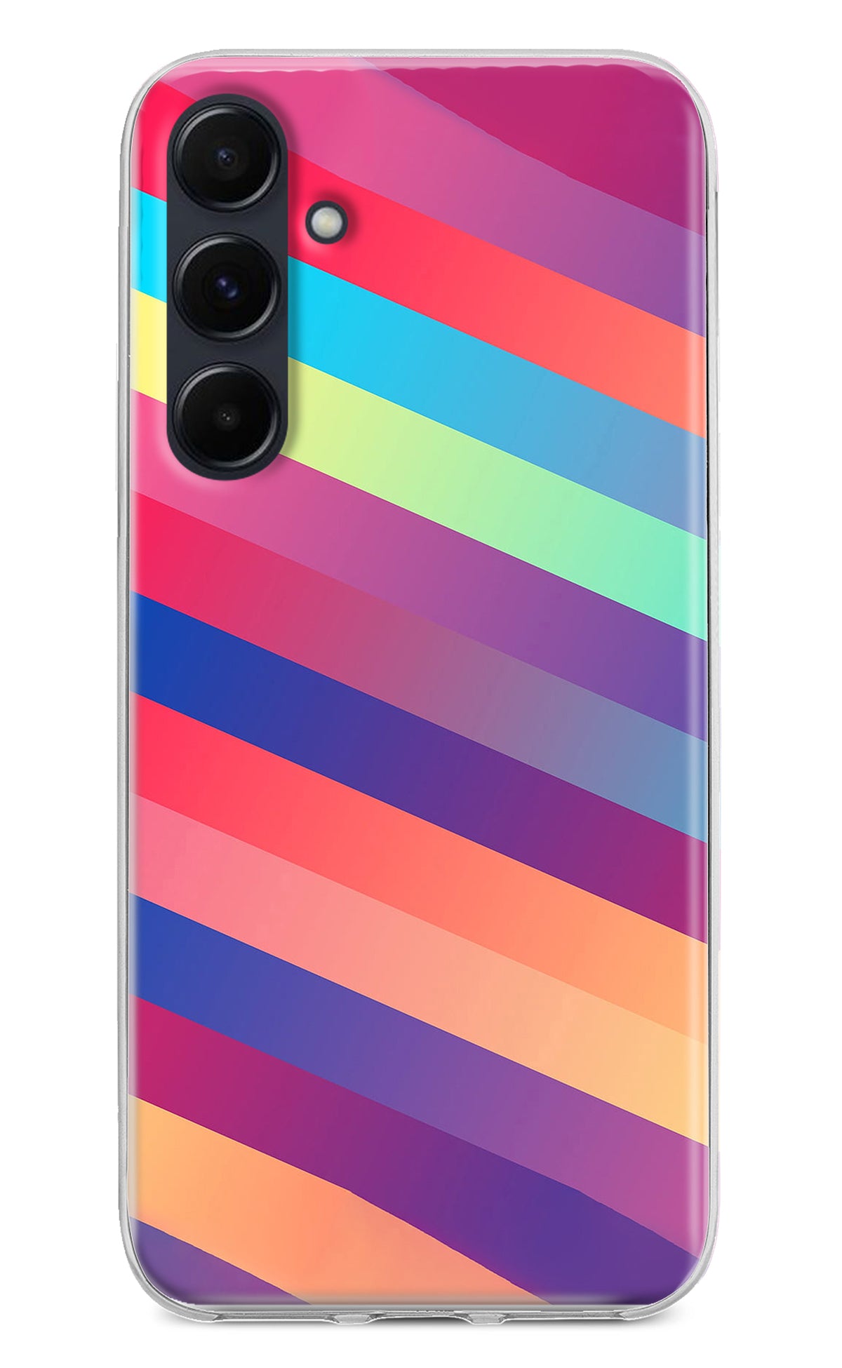 Stripes color Samsung A35 5G Back Cover