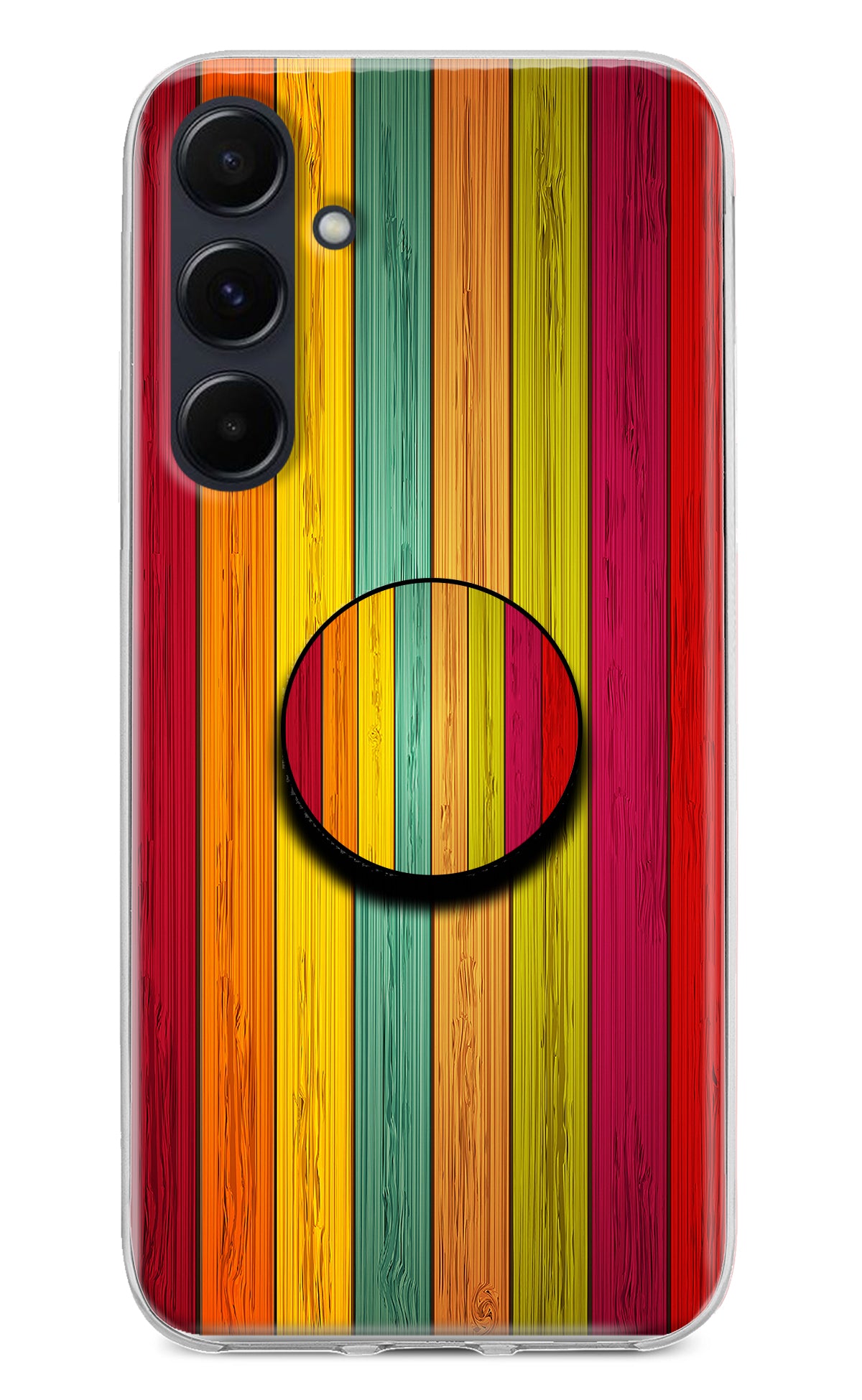 Multicolor Wooden Samsung A35 5G Pop Case