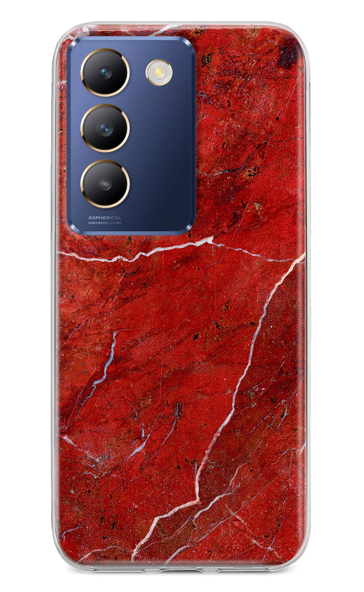 Red Marble Design Vivo Y200E 5G/T3 5G Back Cover